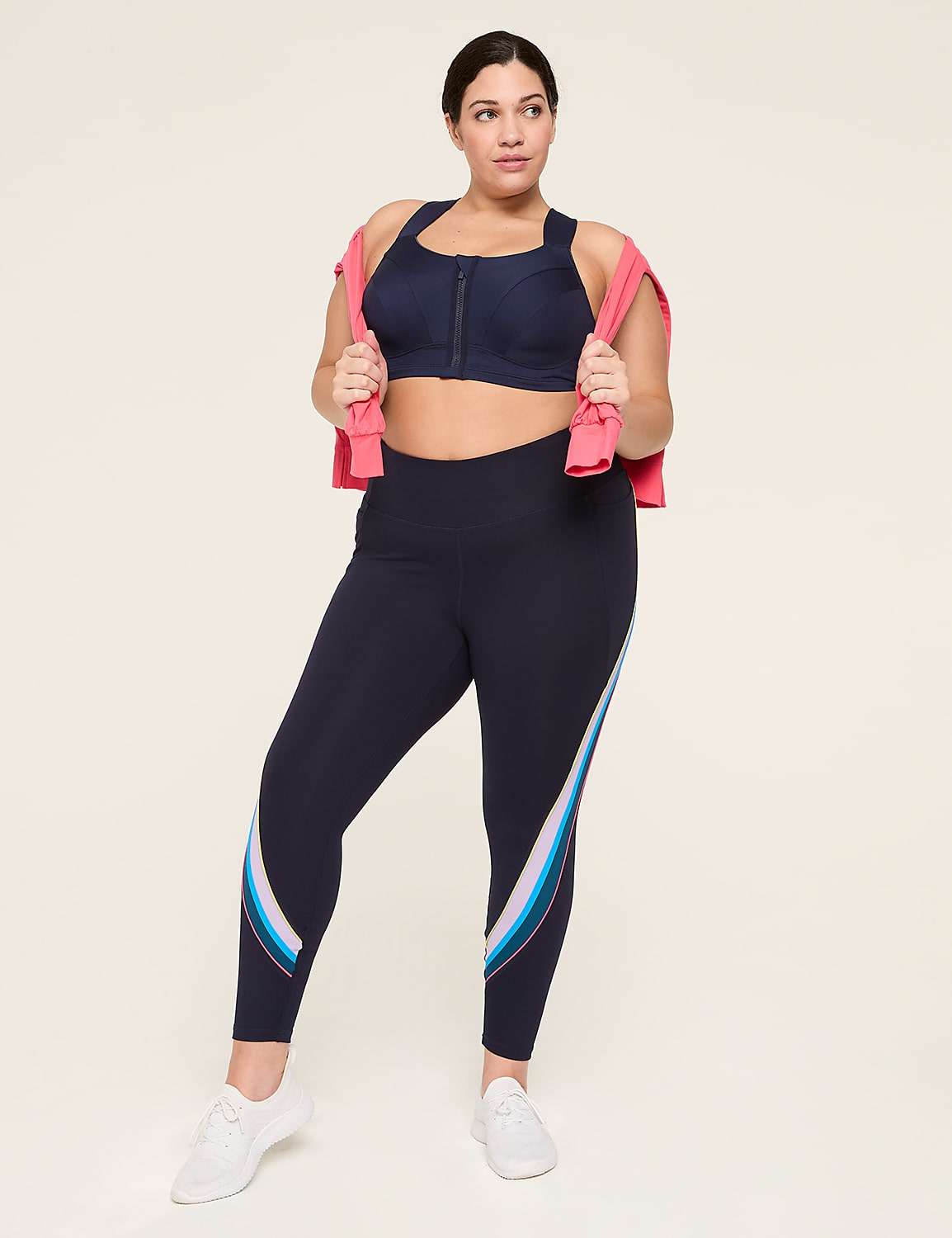 LIVI Max Support Comfort Zip-Front Sports Bra Product Image 3