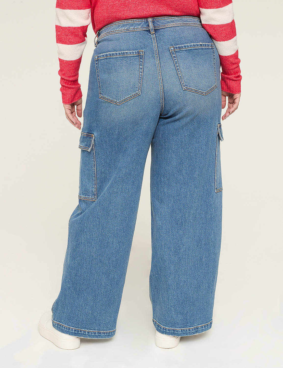 Wide Leg Cargo Jean Product Image 2