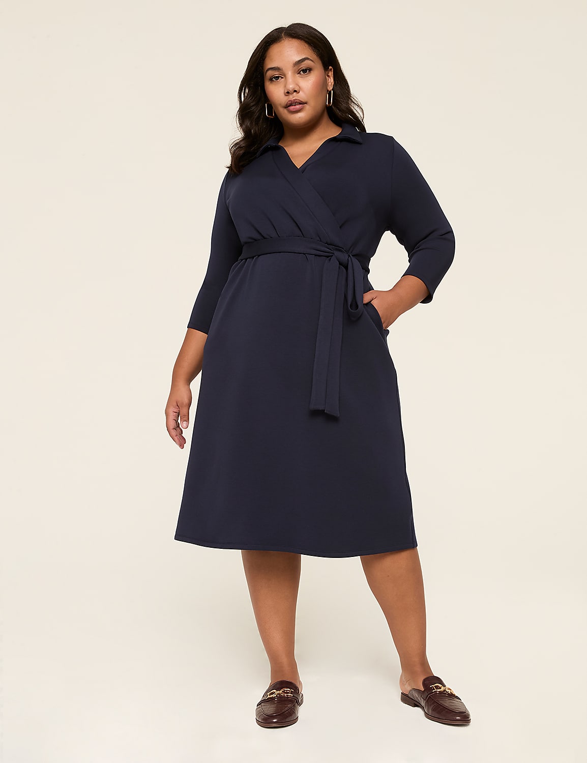 Journey Faux-Wrap Dress Product Image 1