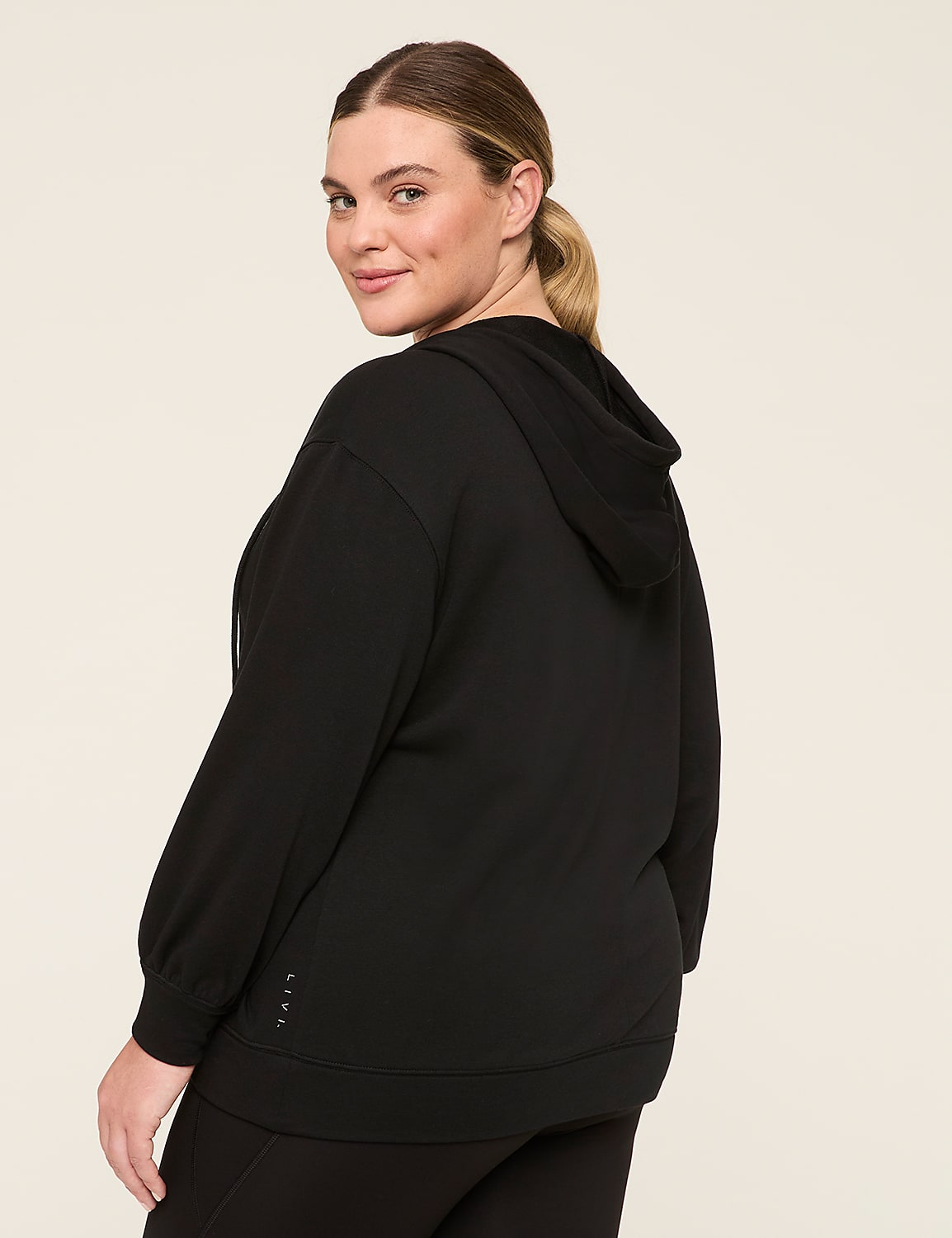 LIVI French Terry Zip-Front Hoodie Product Image 2