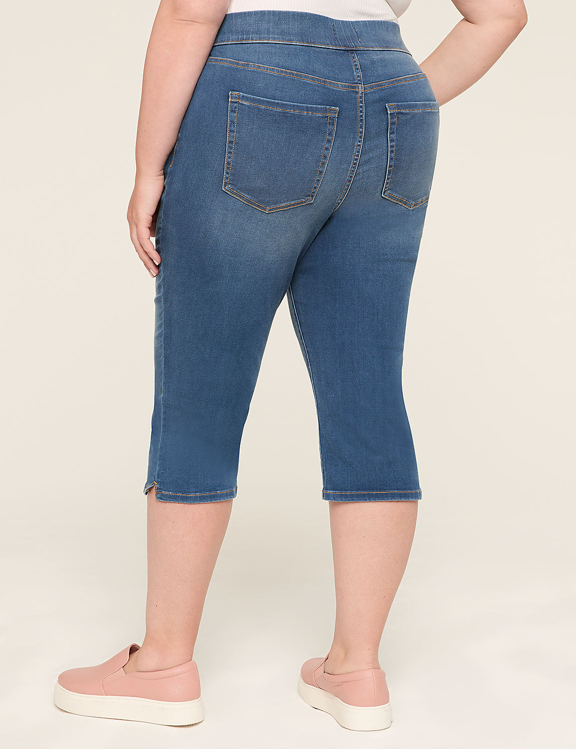 Pull-On High-Rise Pedal Jean Product Image 2