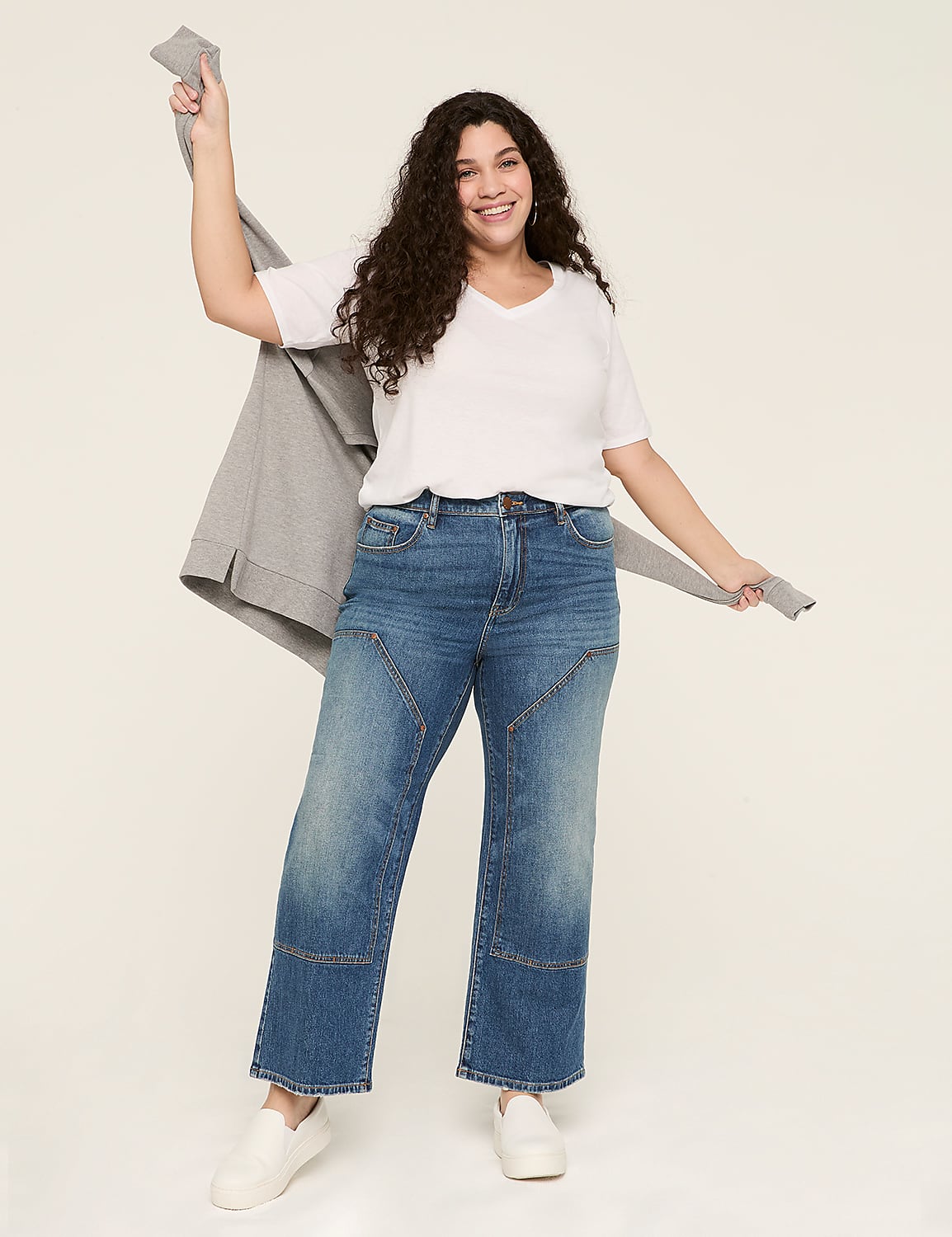 High-Rise Painter Wide Leg Jean Product Image 3