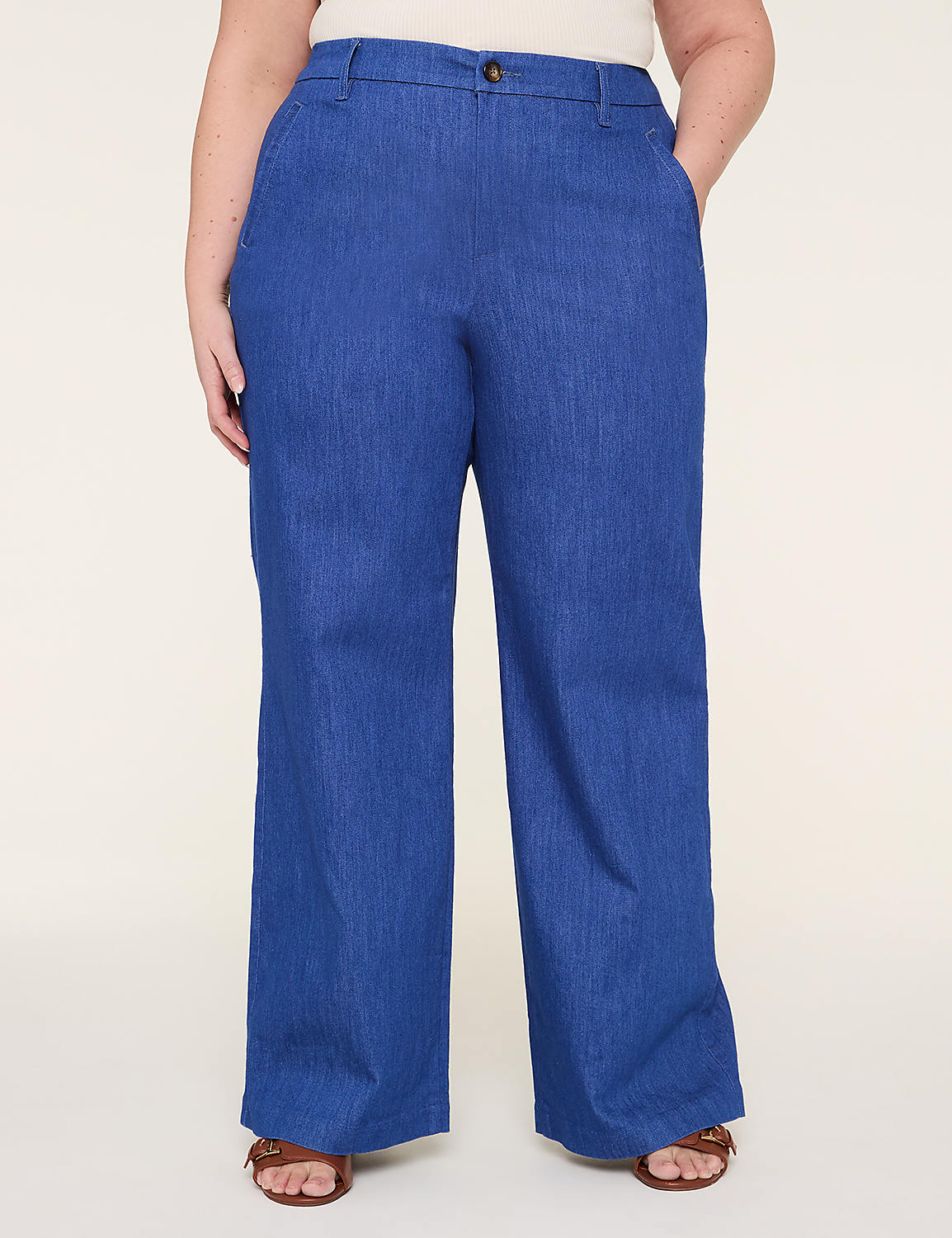 High-Rise Wide Leg Trouser Jean Product Image 1