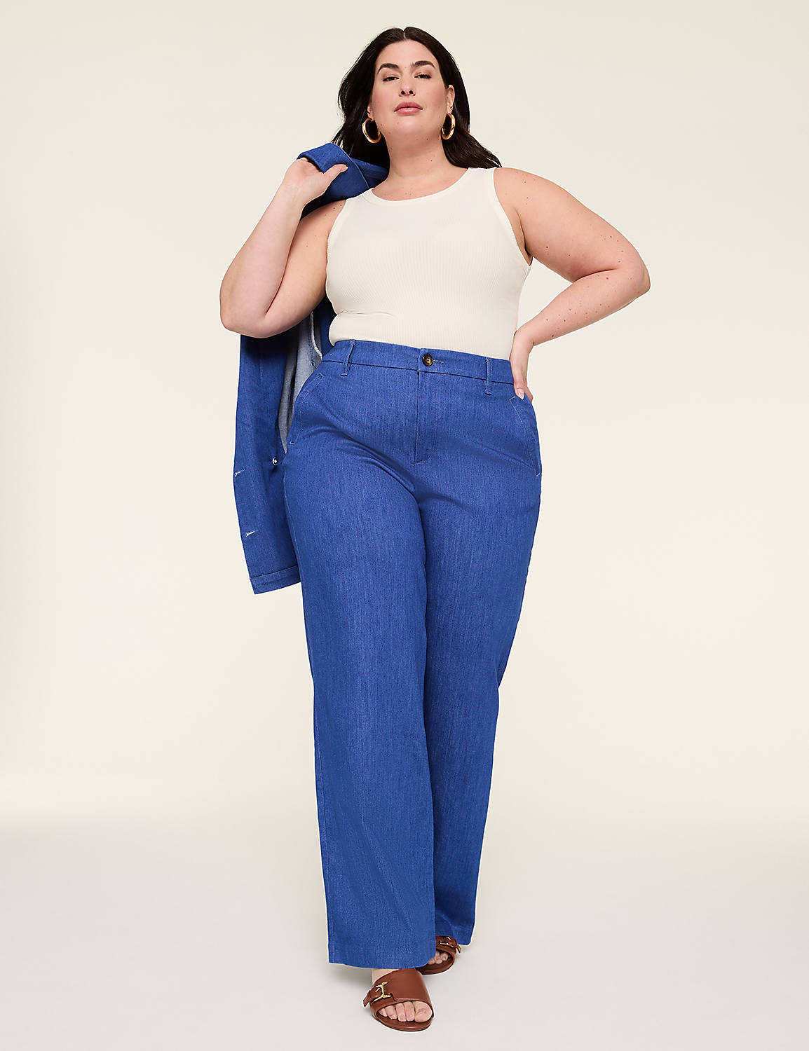 High-Rise Wide Leg Trouser Jean Product Image 3