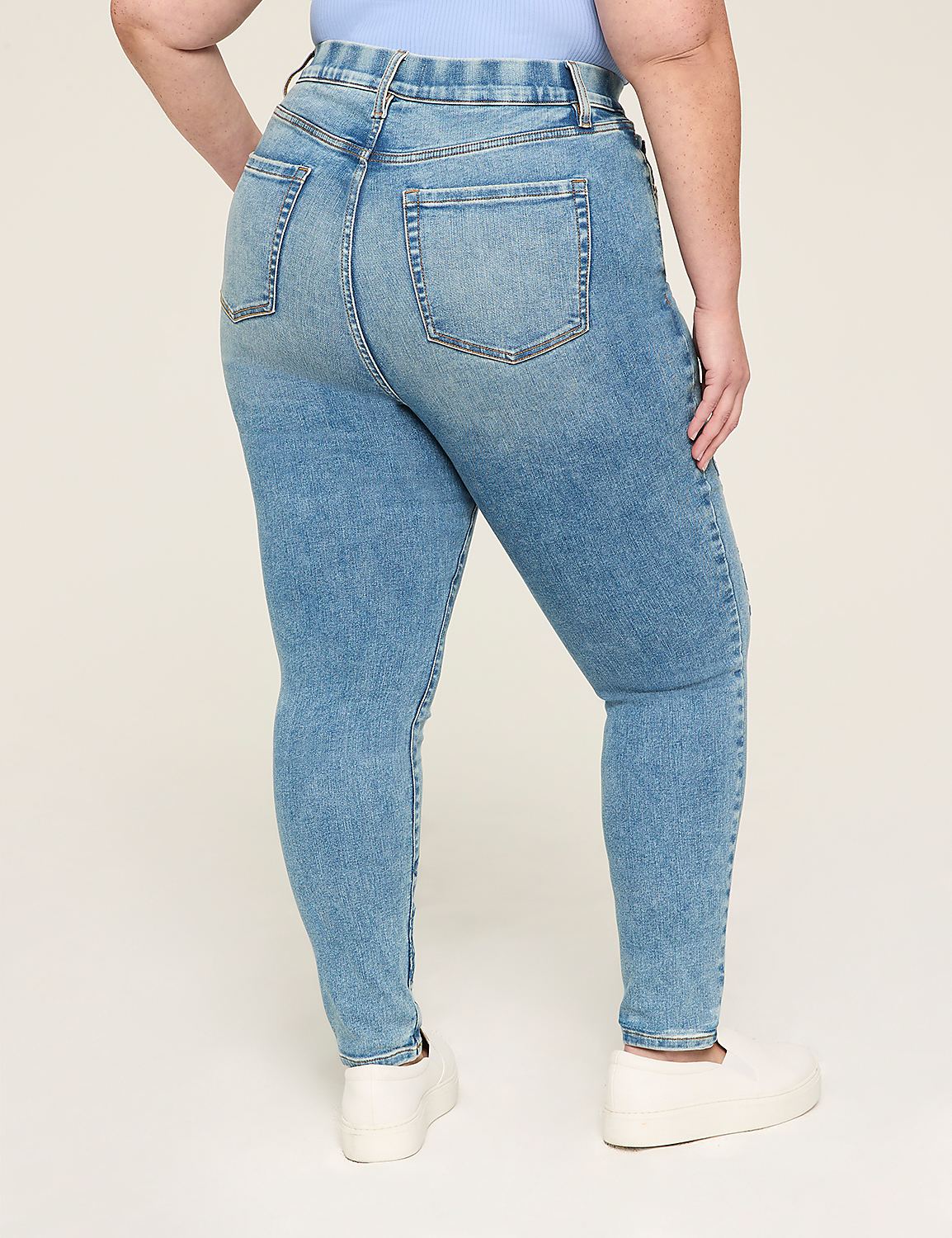Tighter Tummy Fit Pull-On High-Rise Embroidered Jegging Product Image 2