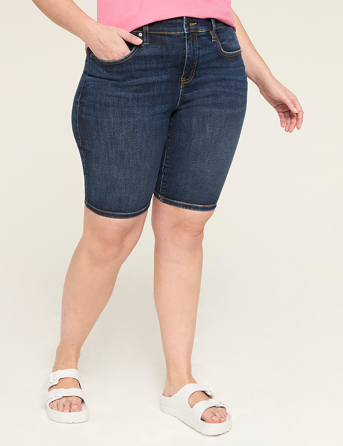 Signature Fit Bermuda Jean Short - 10" Product Image 1