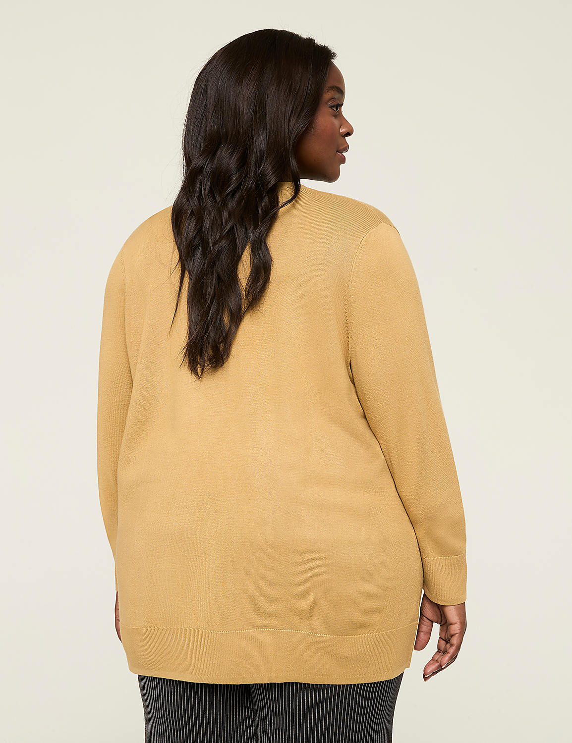 Modern Long-Sleeve Open-Front Cardigan Product Image 2