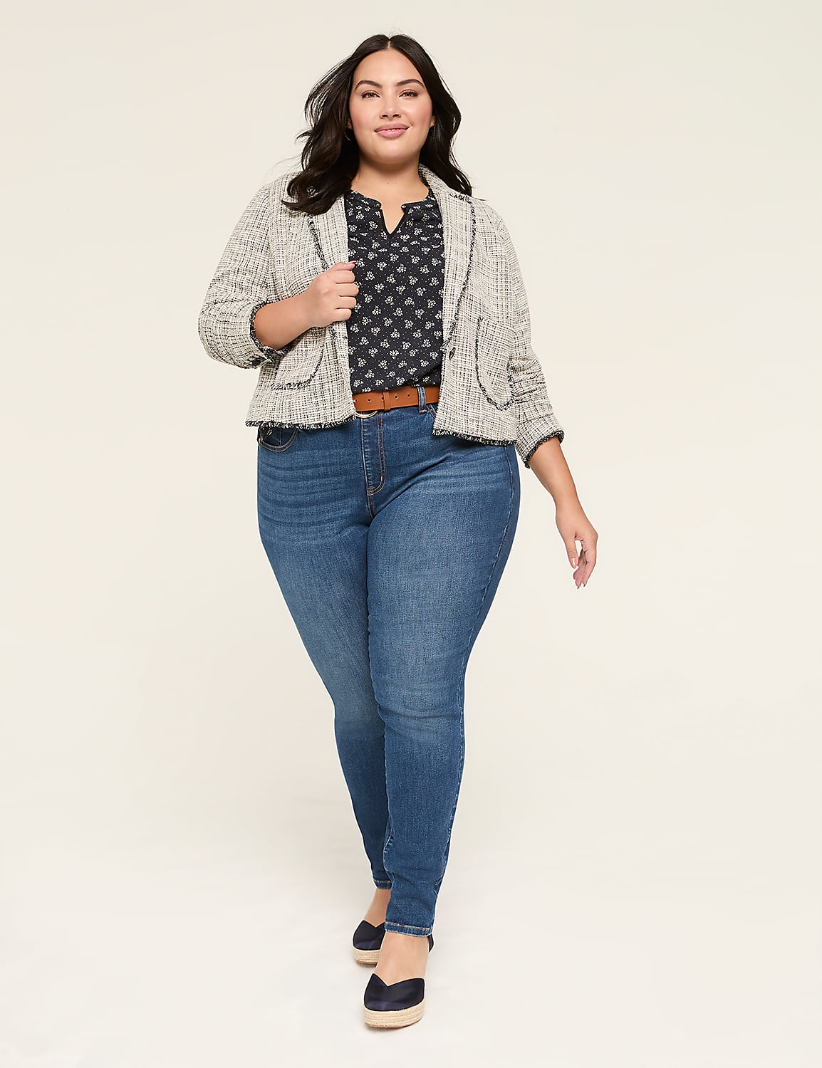 Knit Tweed Short Jacket Product Image 3