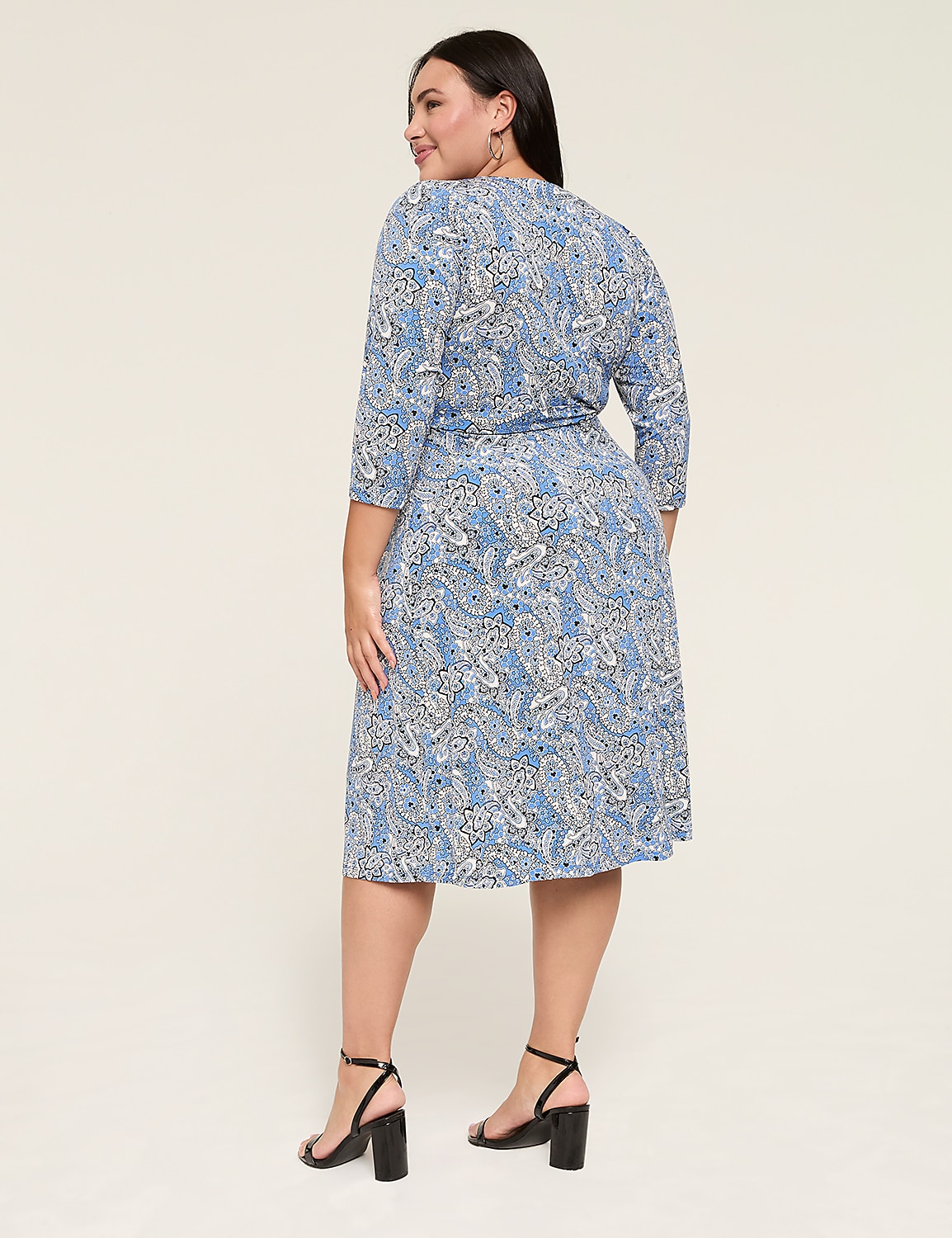 Faux-Wrap Jersey Dress Product Image 2