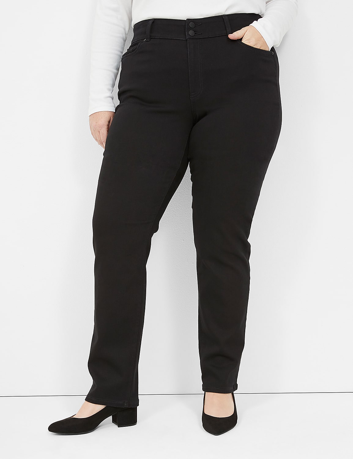 Tighter Tummy Fit High-Rise Slim Straight Jean Product Image 1