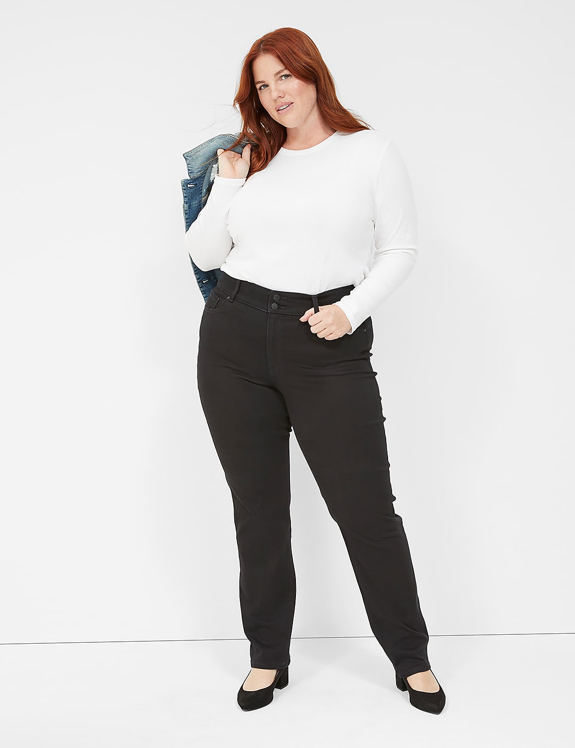 Tighter Tummy Fit High-Rise Slim Straight Jean Product Image 3