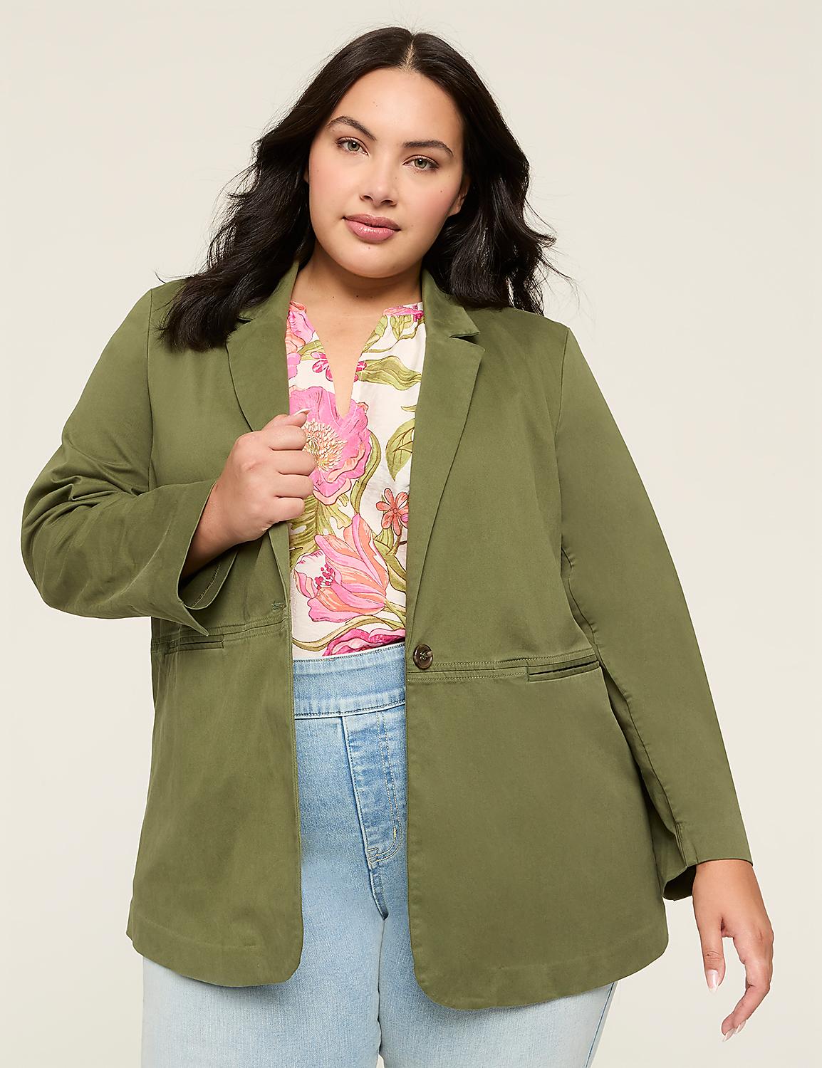 Oversized Twill Jacket Product Image 1