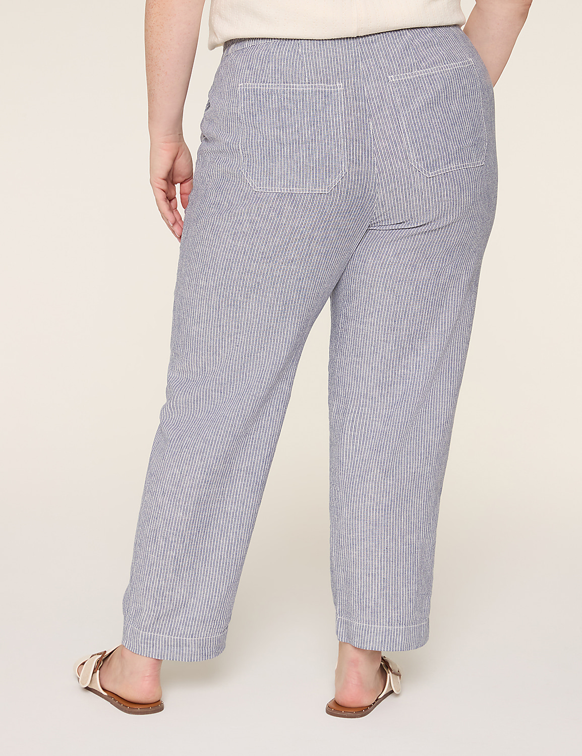 Linen Pull-On Ankle Pant Product Image 2