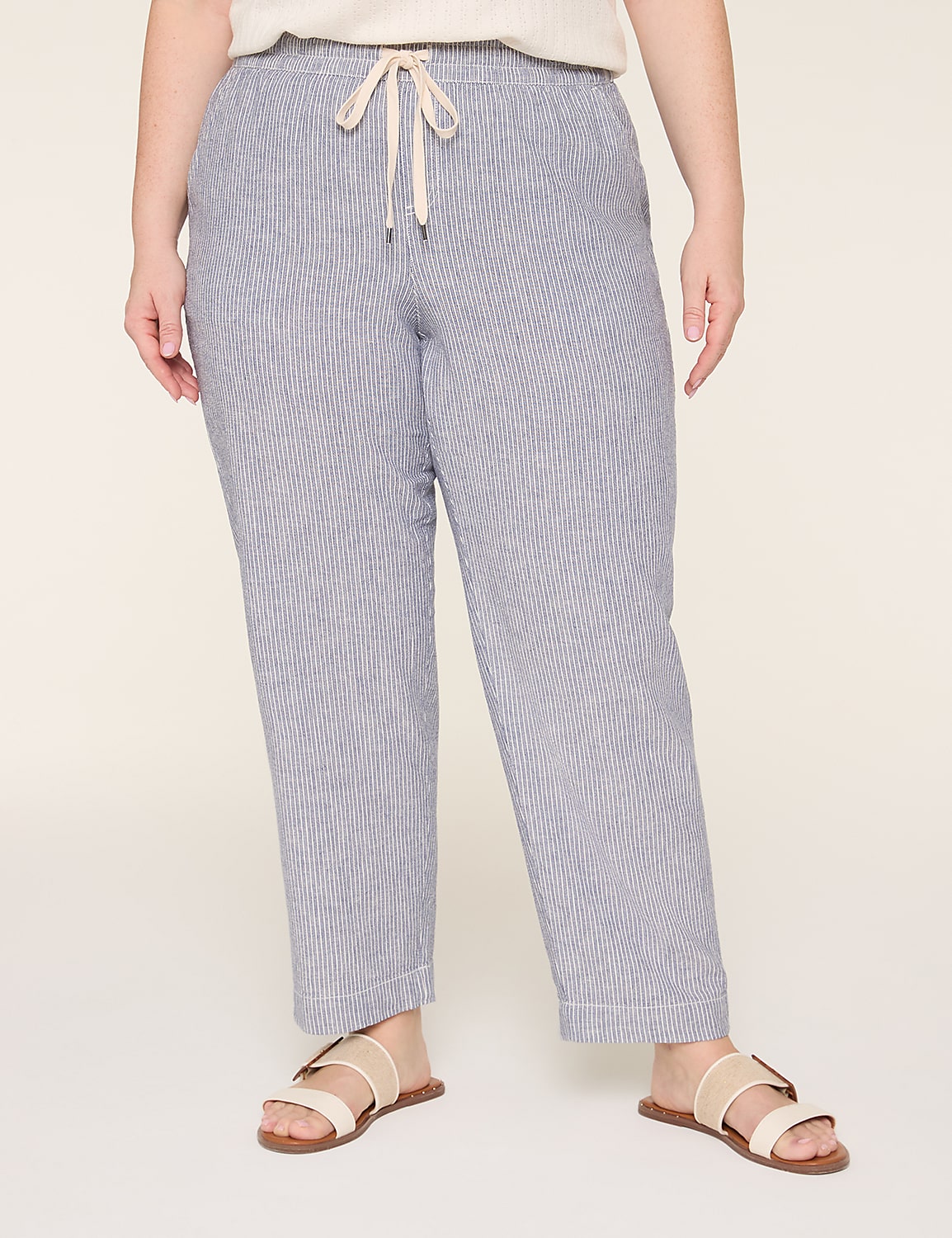 Linen Pull-On Ankle Pant Product Image 1