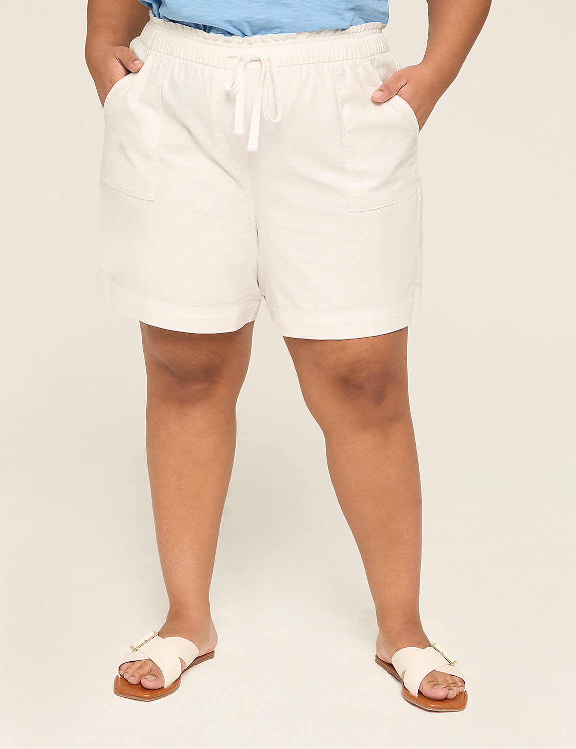 Slub Pull-On Short Product Image 1