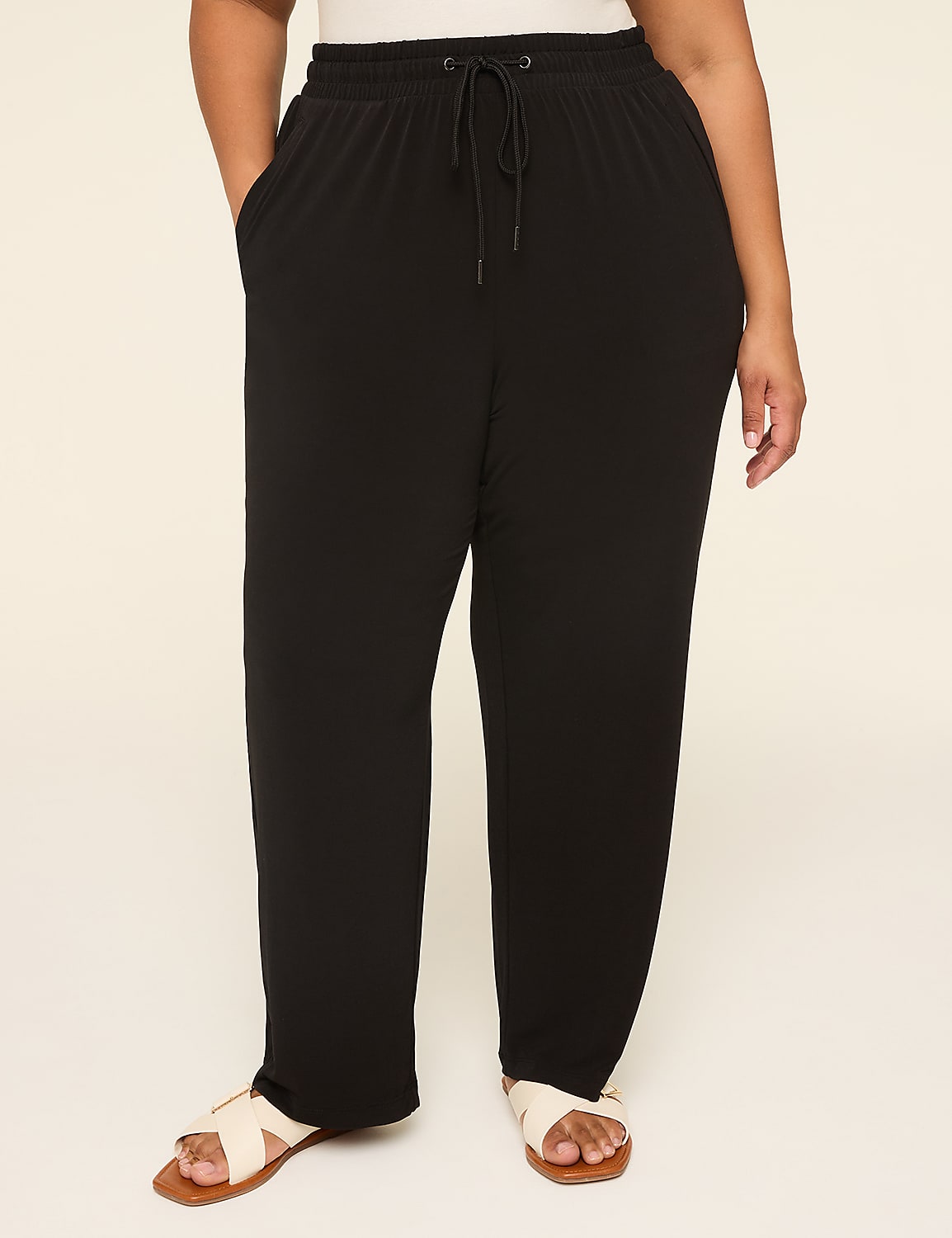 Matte Jersey Pull-On Ankle Pant Product Image 1