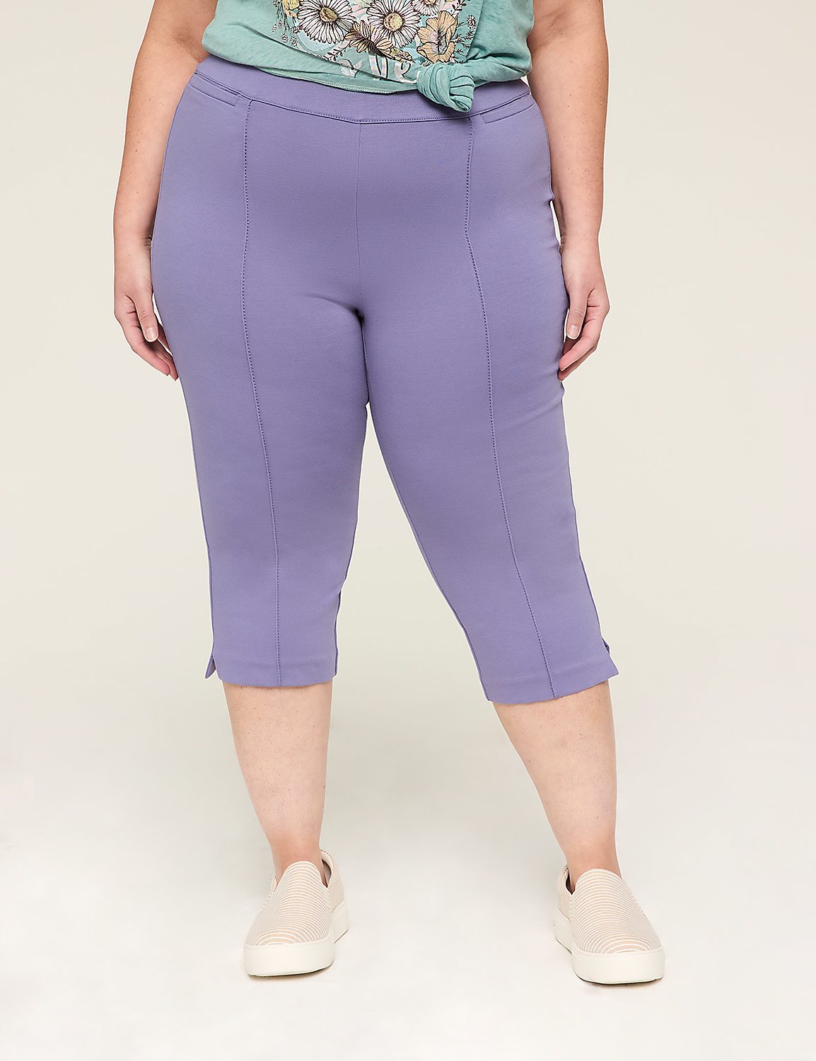 Ponte Pull-On Pedal Pant Product Image 1