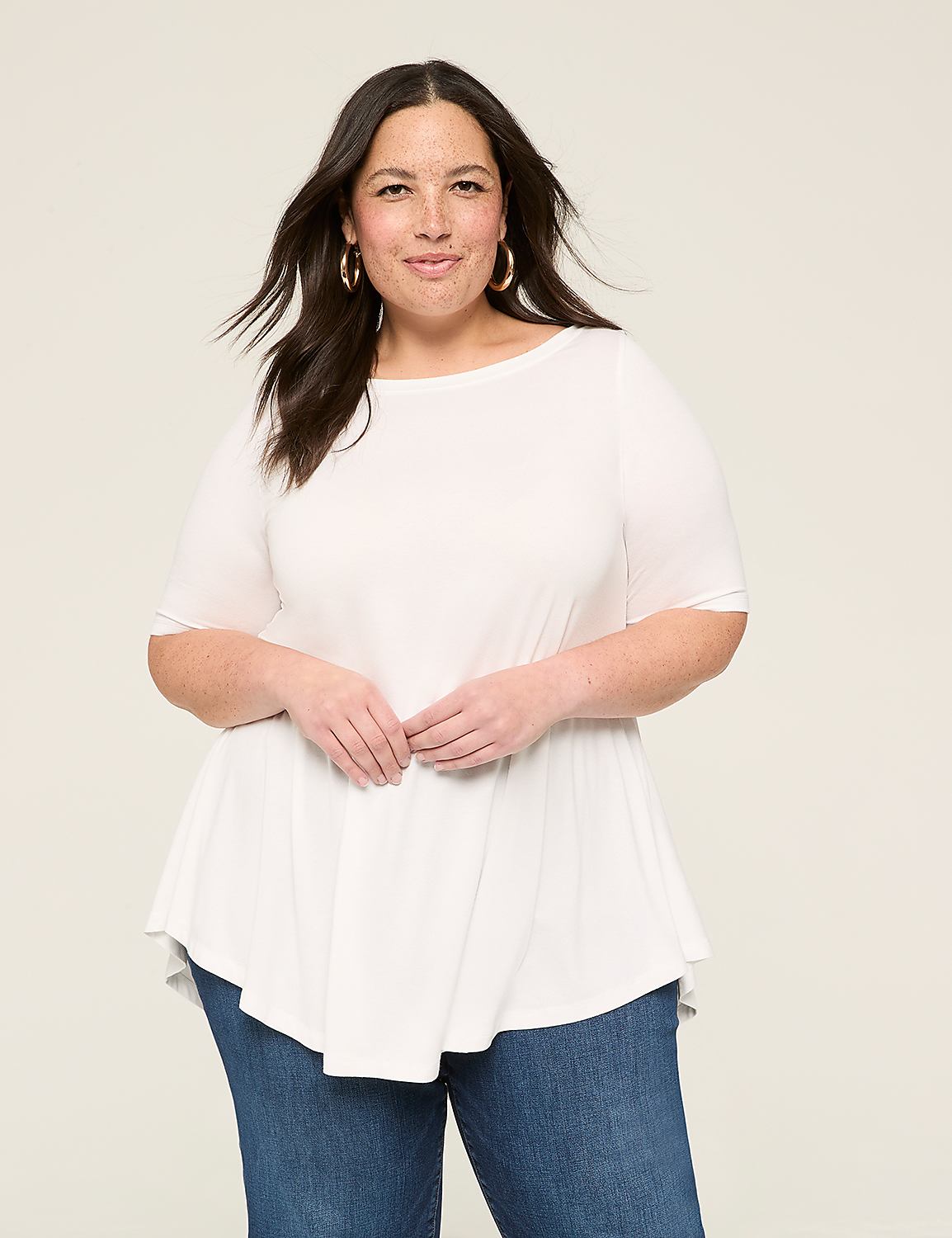 Max Swing Perfect Sleeve Boatneck Tee Product Image 1