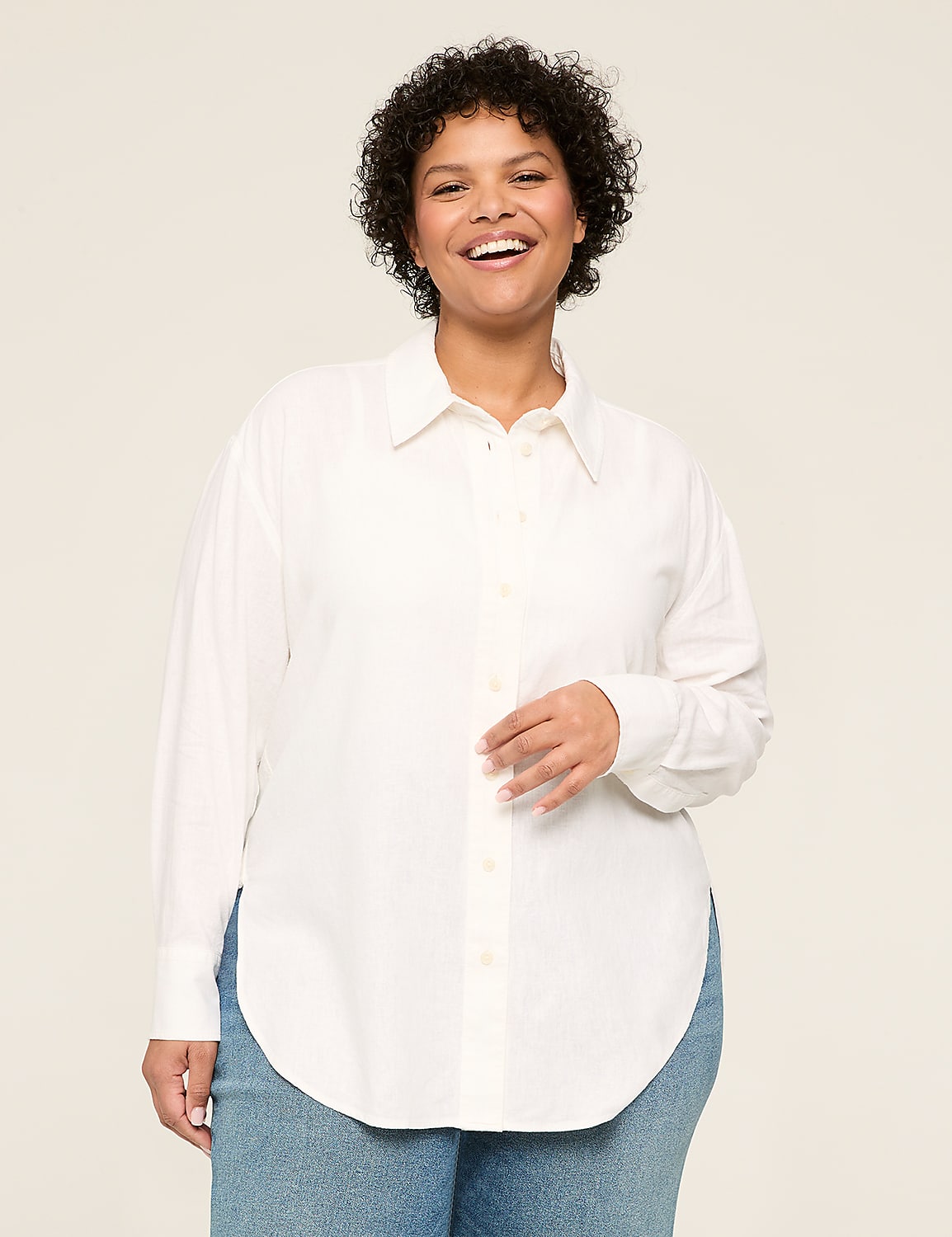 Relaxed Linen Button-Down Product Image 1