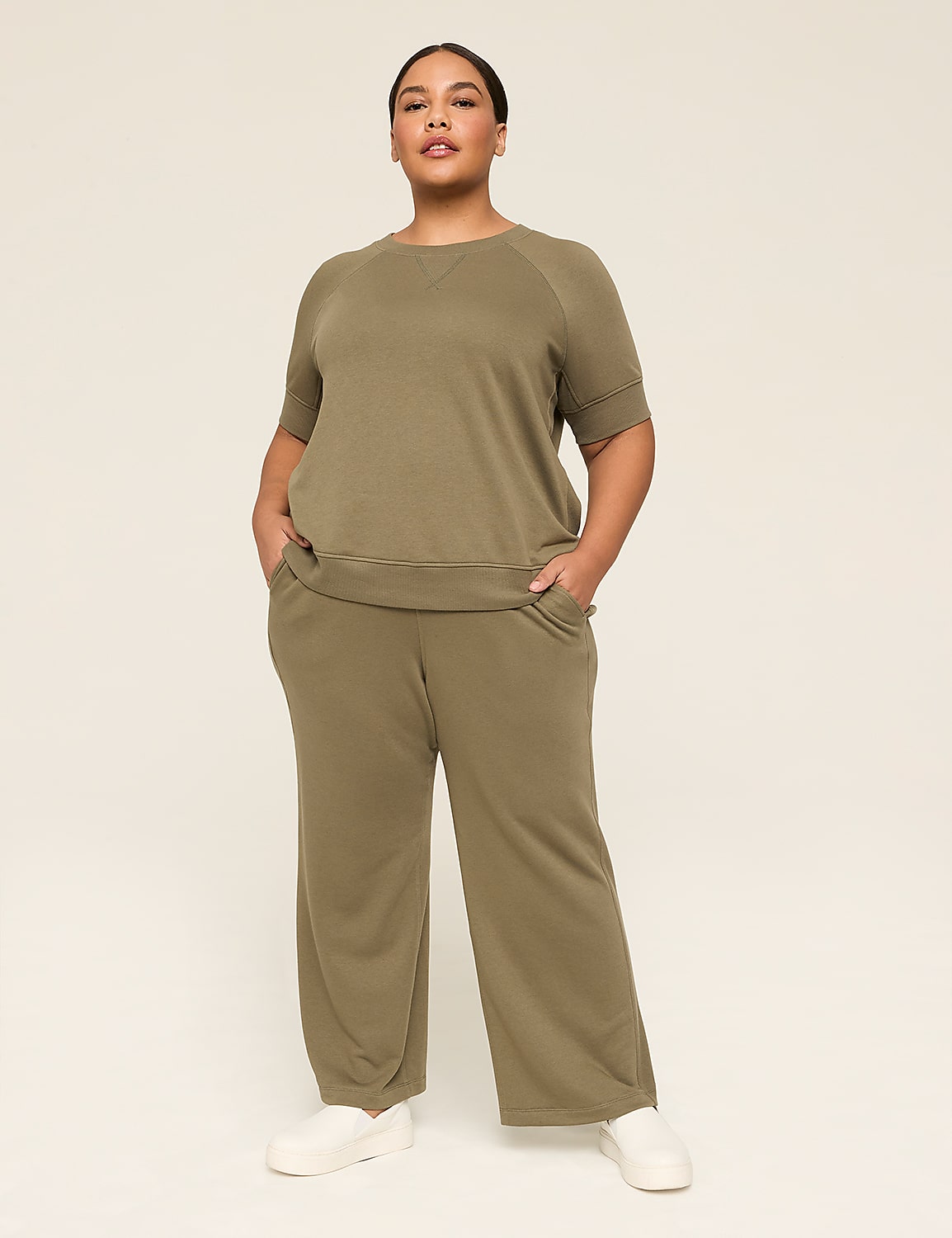 LIVI French Terry Relaxed Straight Pant Product Image 3