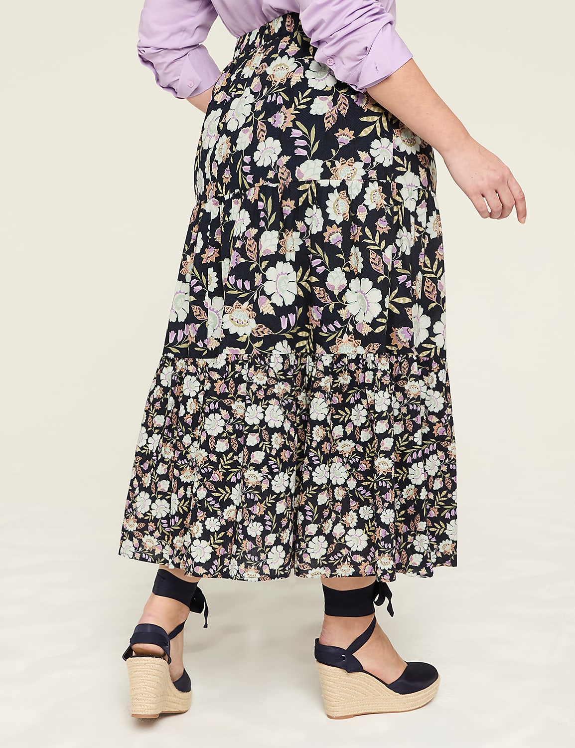 Tiered Maxi Skirt Product Image 2