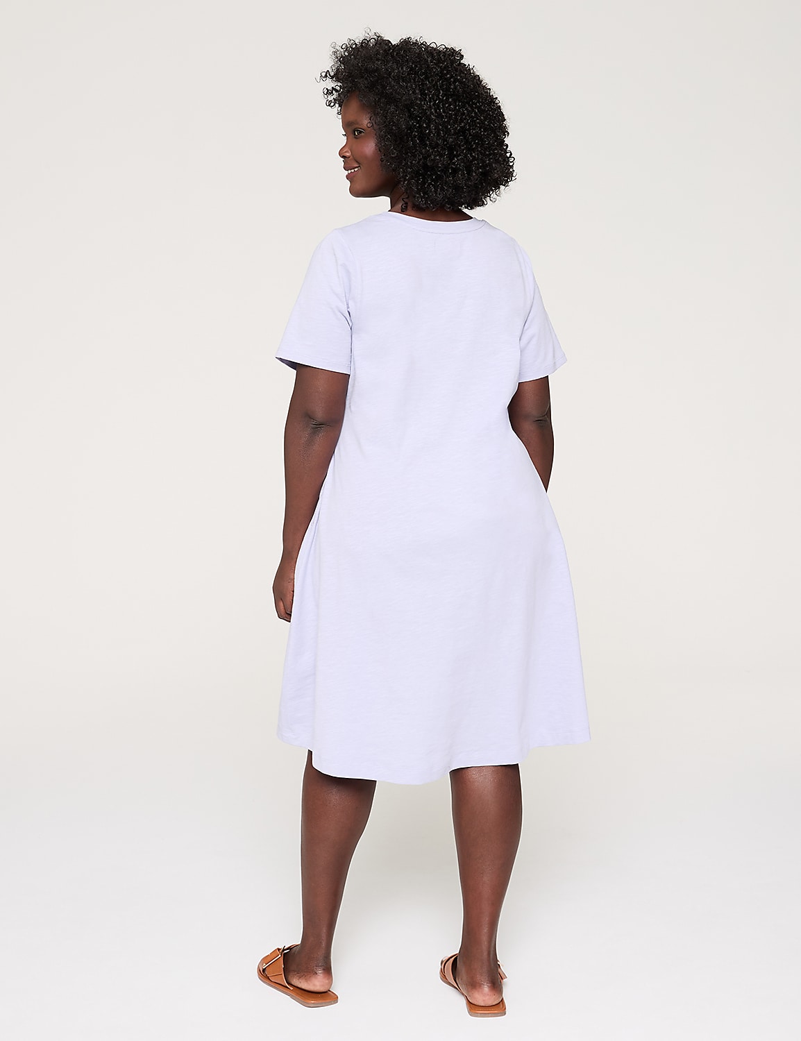 Swing Crew-Neck Easy T-Shirt Dress Product Image 2