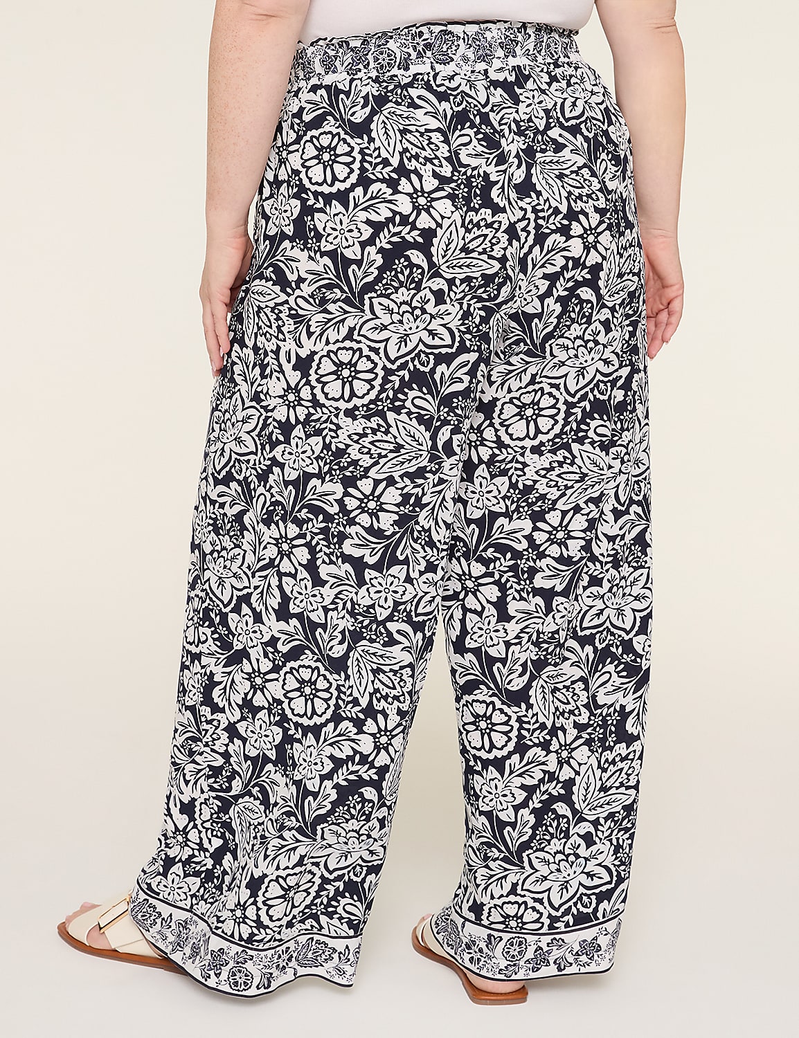 Paperbag Wide Leg Pant - New Sandal Length Product Image 2