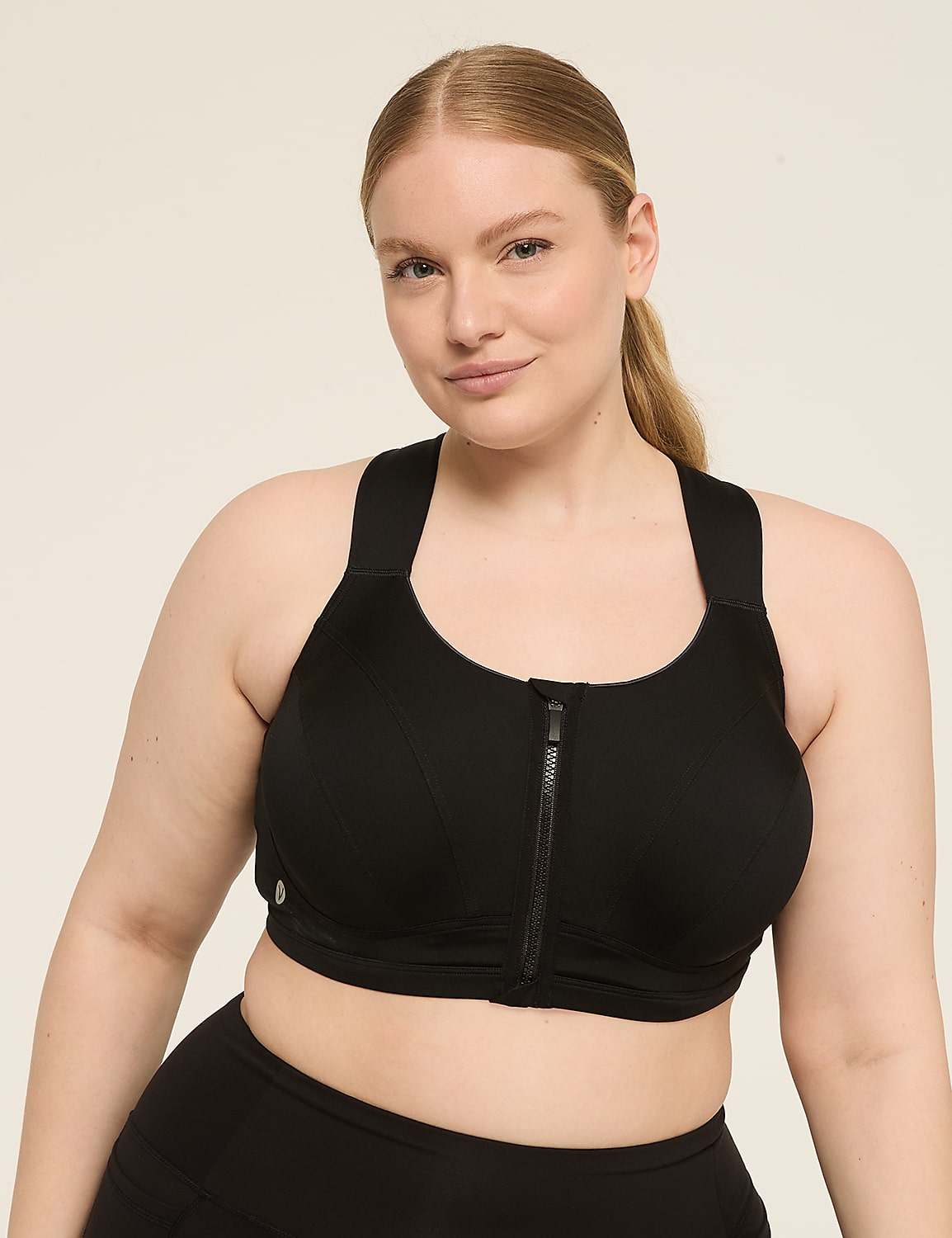 LIVI Max Support Comfort Zip-Front Sports Bra Product Image 1