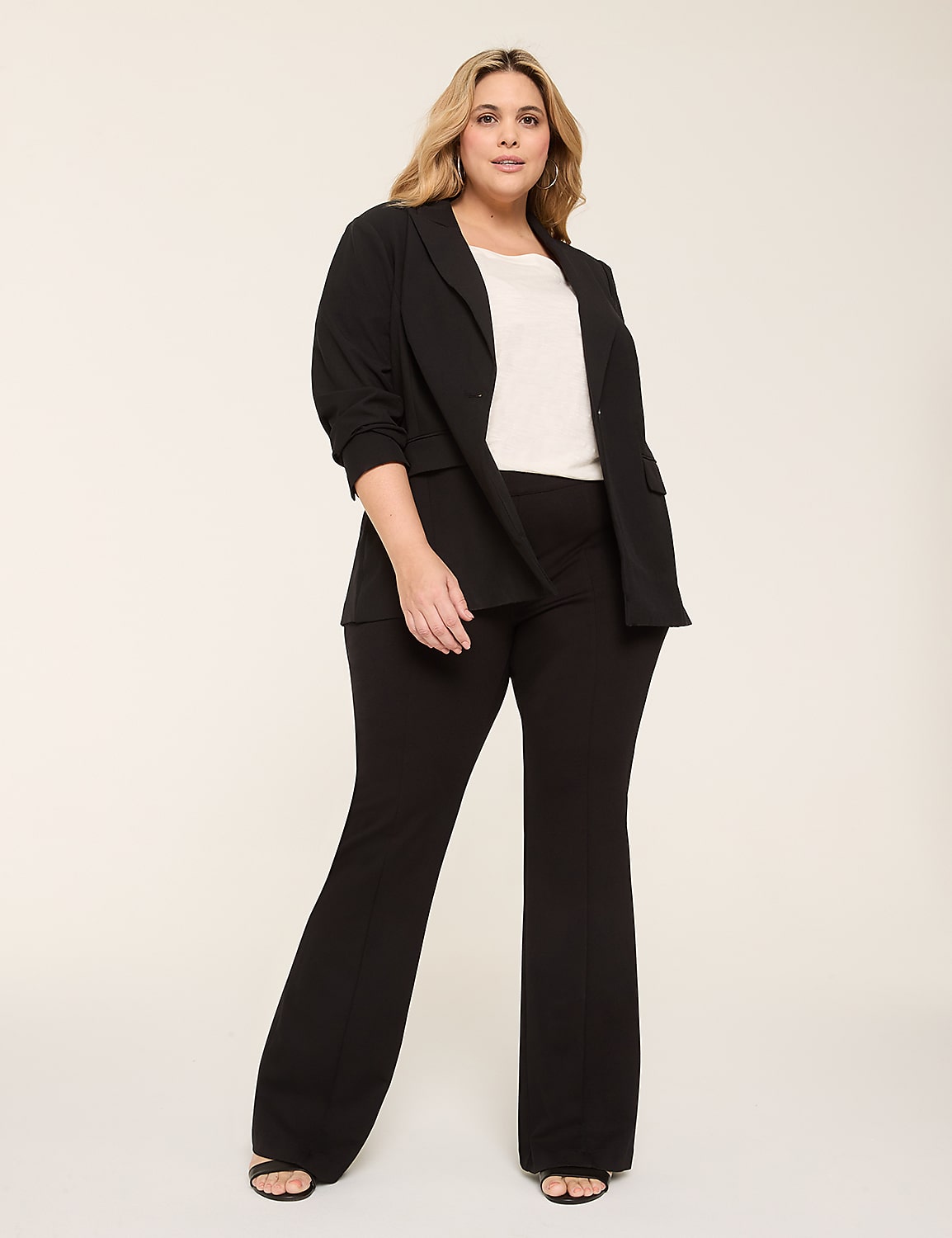 Ponte Pull-On High-Rise Flare Pant Product Image 3