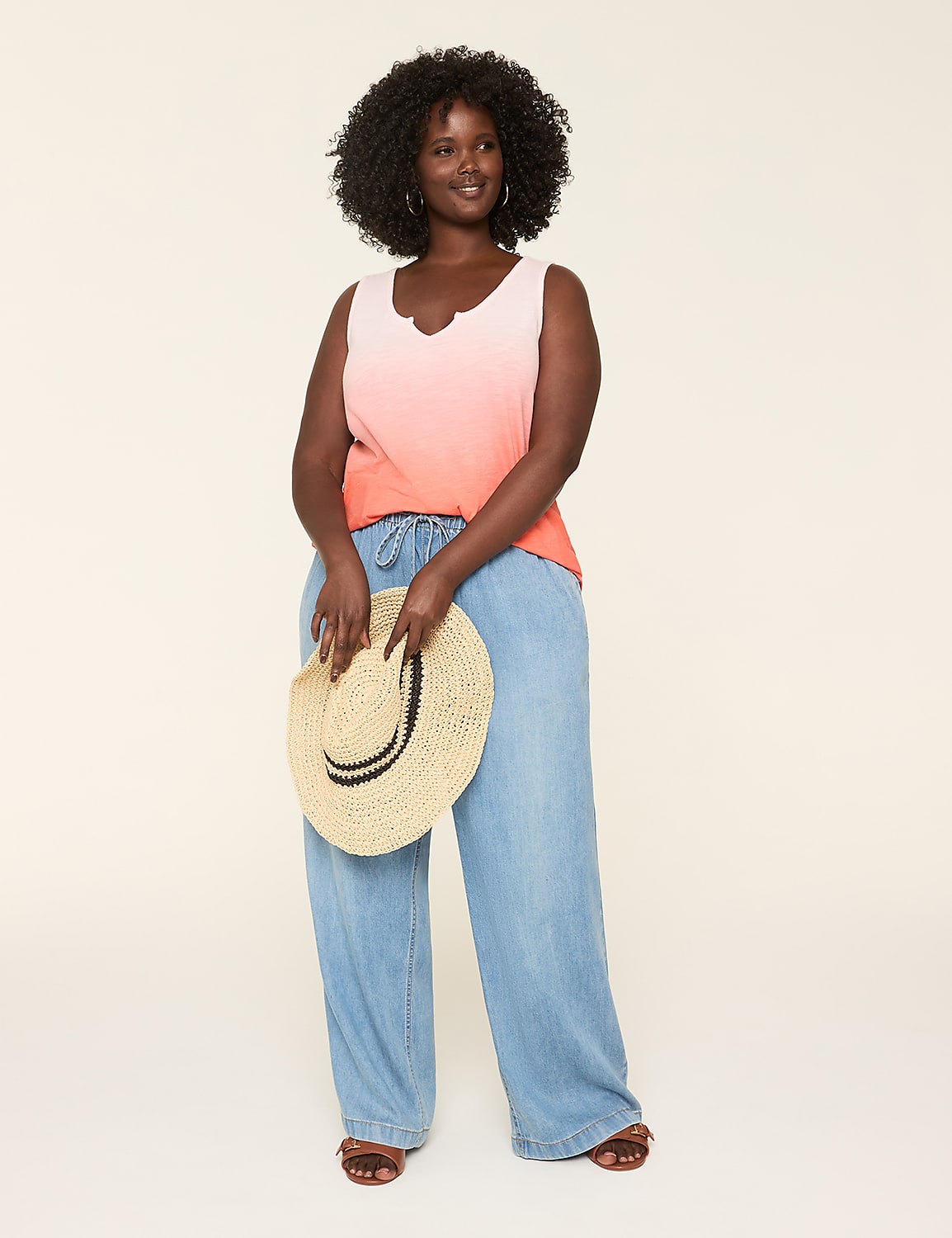 Pull-On Fit Lightweight Denim Relaxed Straight Jean Product Image 3
