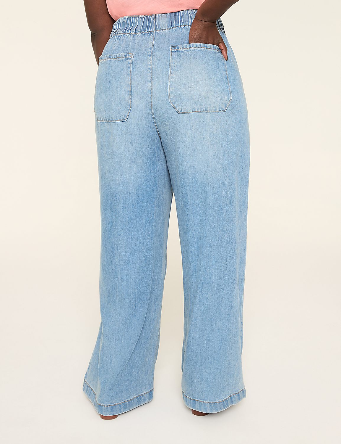 Pull-On Fit Lightweight Denim Relaxed Straight Jean Product Image 2