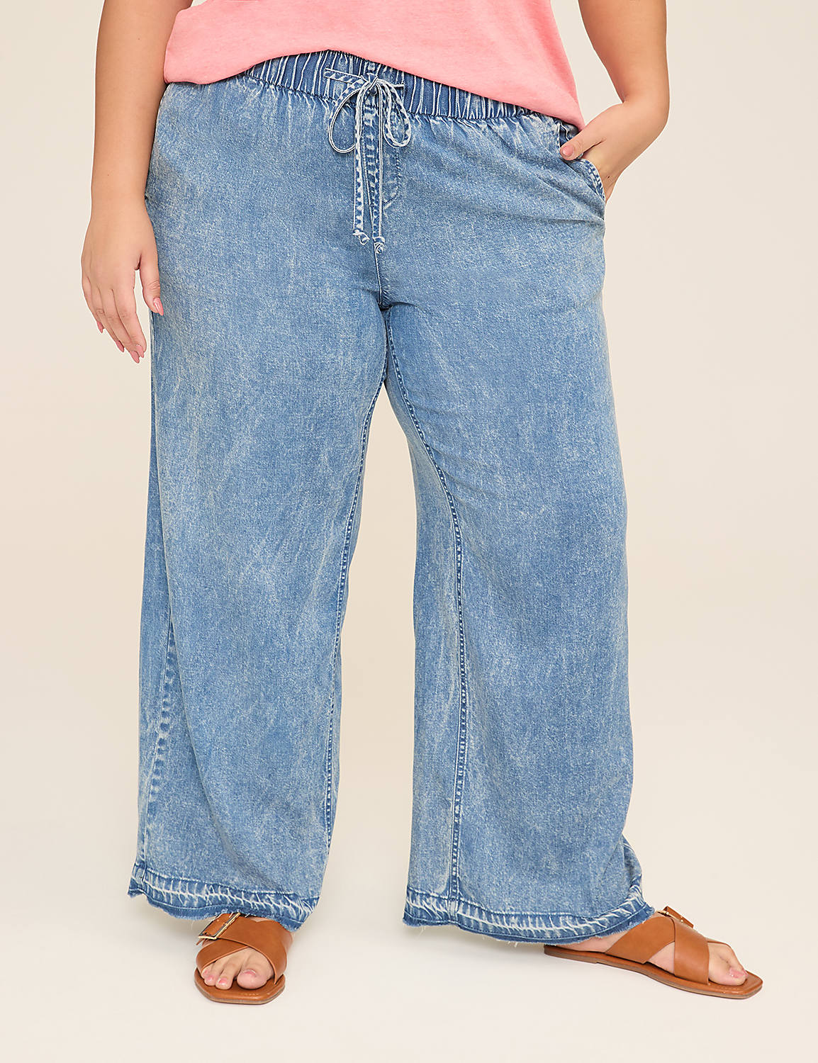 Pull-On Fit Lightweight Denim Relaxed Straight Jean Product Image 1