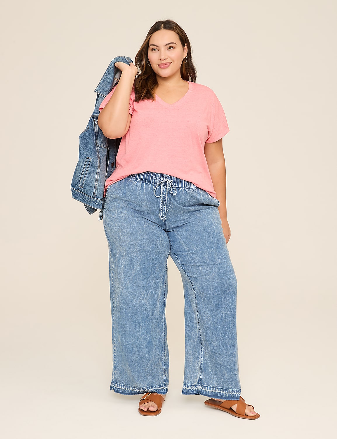 Pull-On Fit Lightweight Denim Relaxed Straight Jean Product Image 3