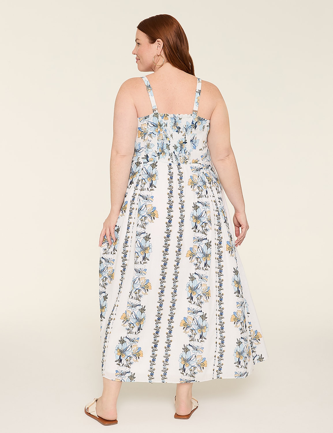 Sleeveless Smocked-Back Maxi Dress Product Image 2