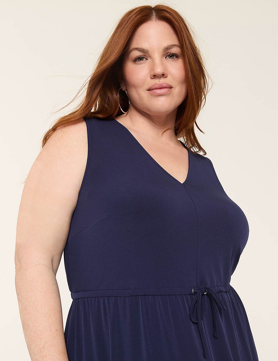 Swing Tie-Waist Jersey Maxi Dress Product Image 3