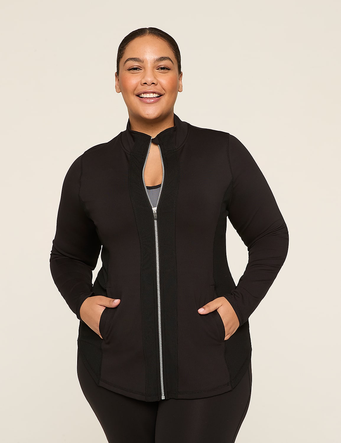 LIVI Zip-Front Wicking & Rib Jacket Product Image 8