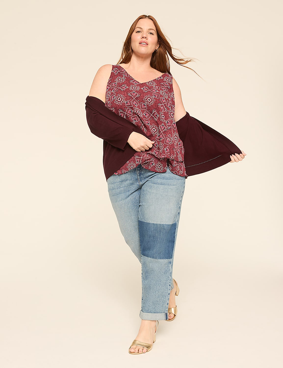 Swing Double-Layer Chiffon Tank Product Image 3
