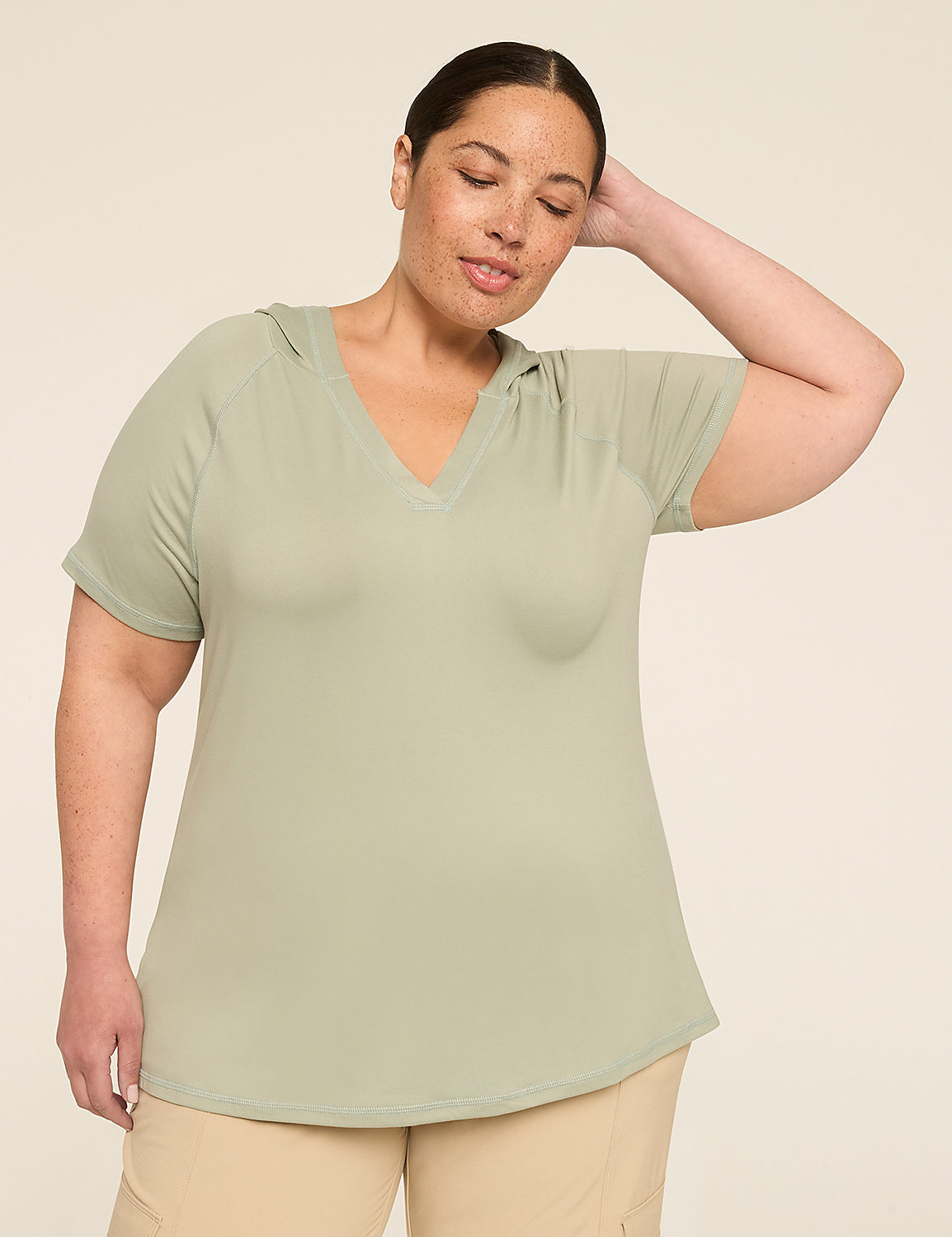LIVI Soft Short-Sleeve Hoodie Product Image 1