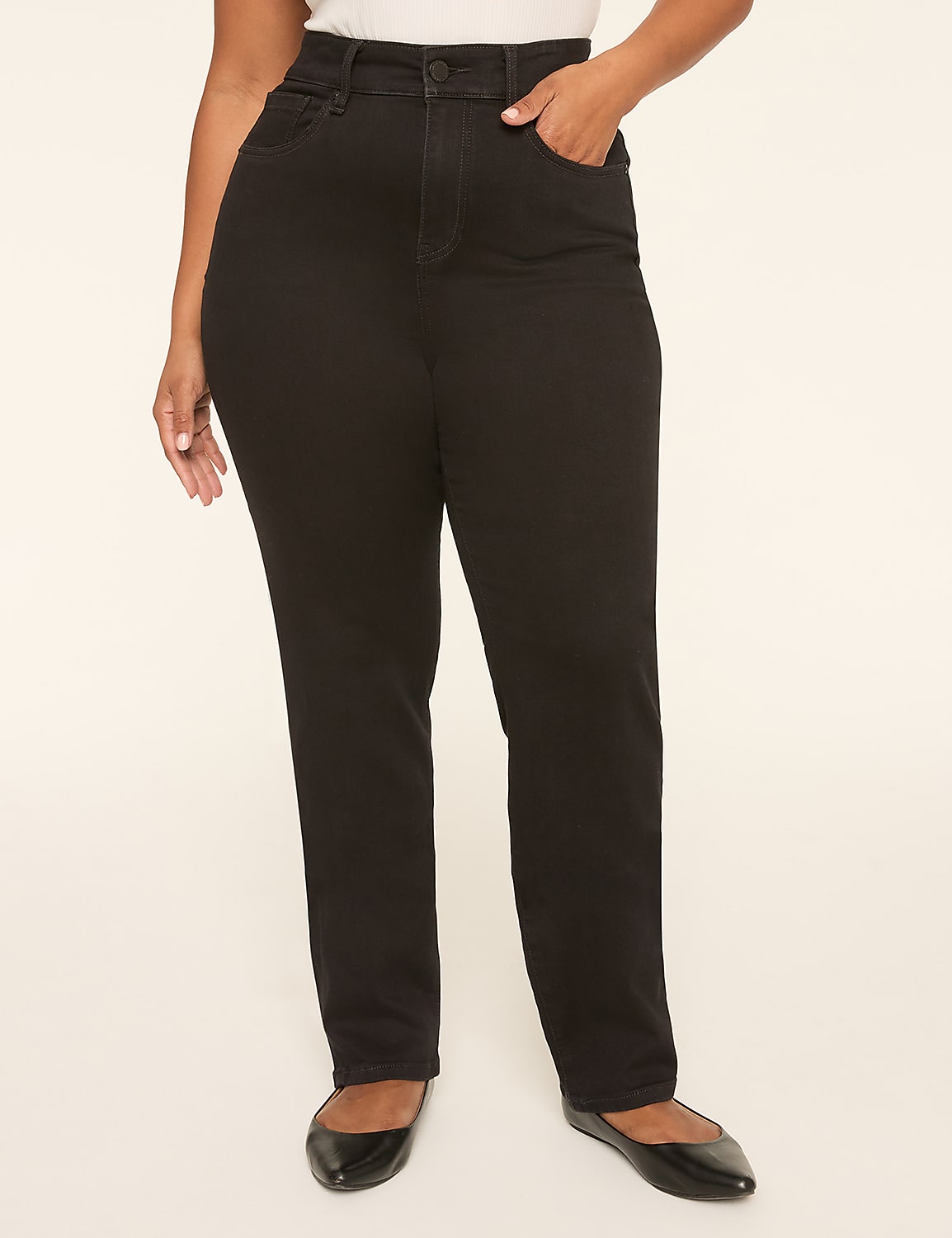 No-Gap Curvy Fit Straight Leg Jean Product Image 1