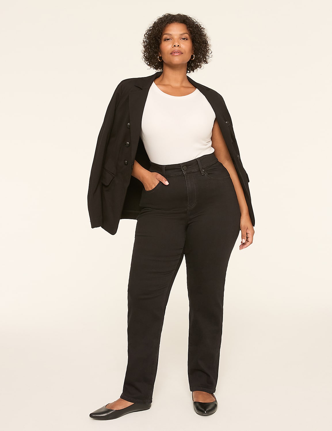 No-Gap Curvy Fit Straight Leg Jean Product Image 3