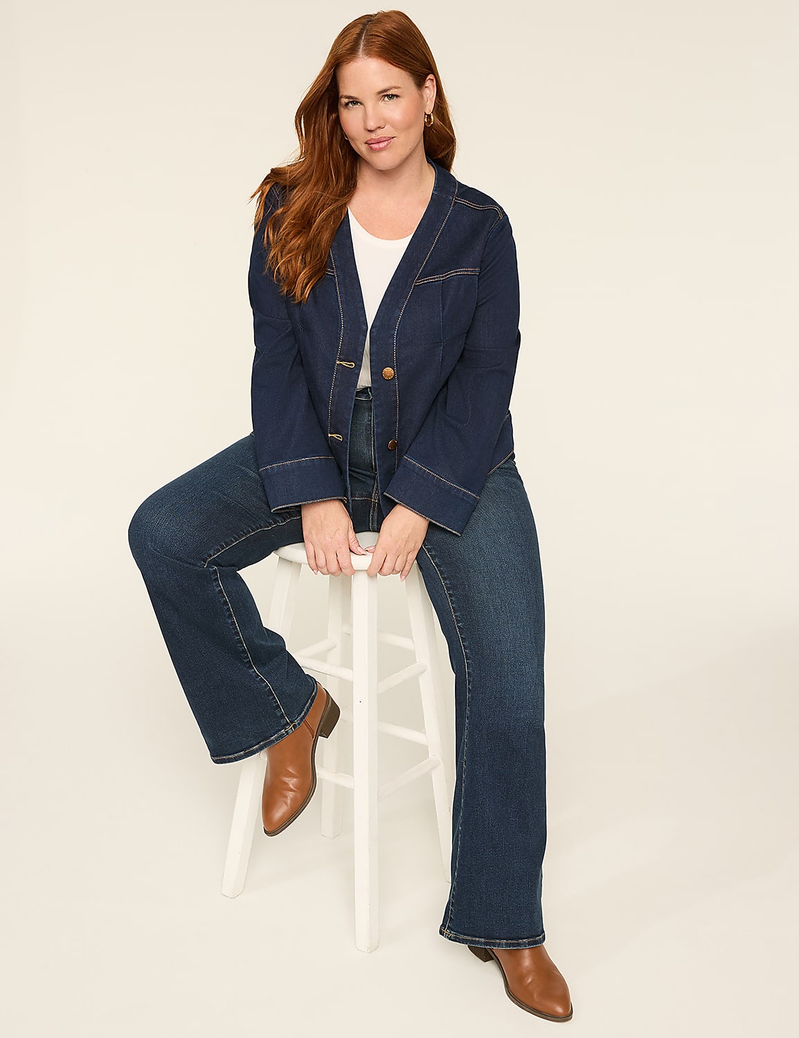 Refined Cloud Knit Denim Jacket Product Image 3
