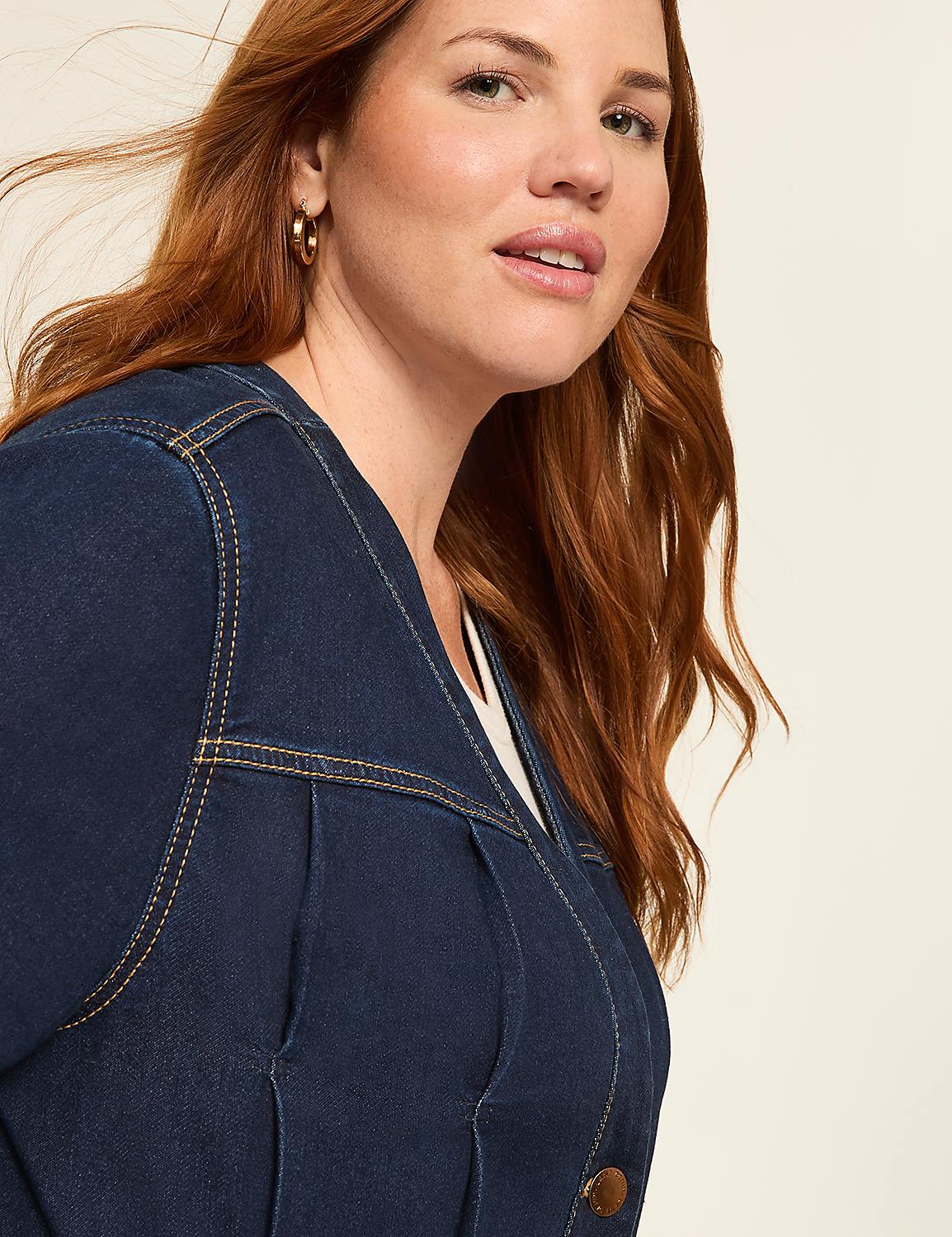 Refined Cloud Knit Denim Jacket Product Image 4
