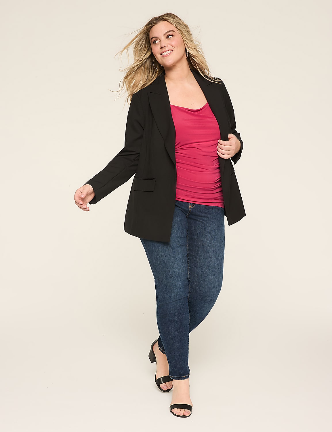 Square-Neck Side-Ruched Top Product Image 3