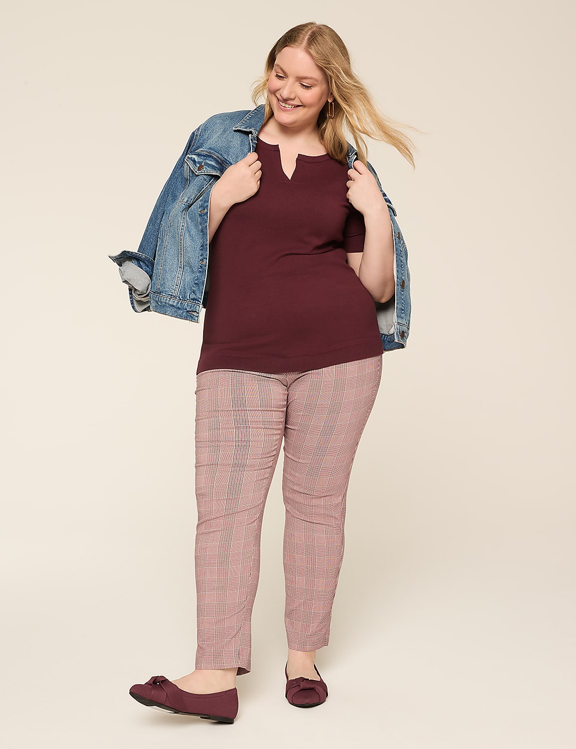 Puff-Sleeve V-Neck Sweater Product Image 3