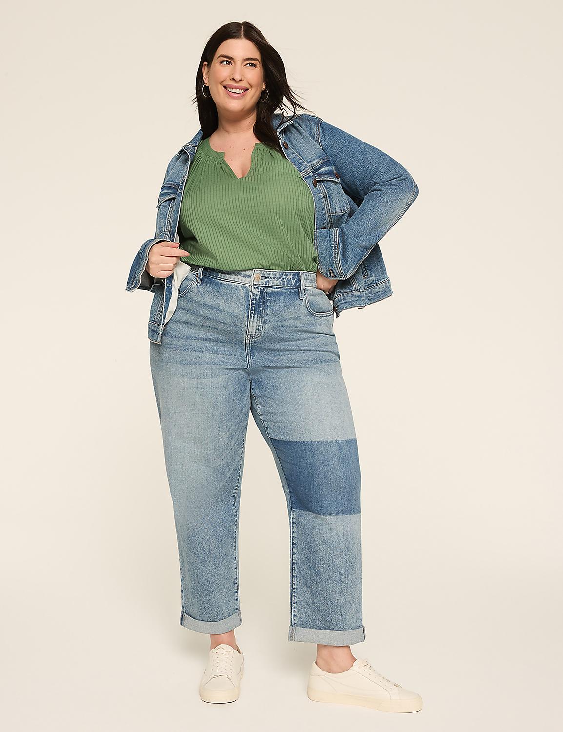 Swing Flutter-Sleeve Popover Blouse | LaneBryant