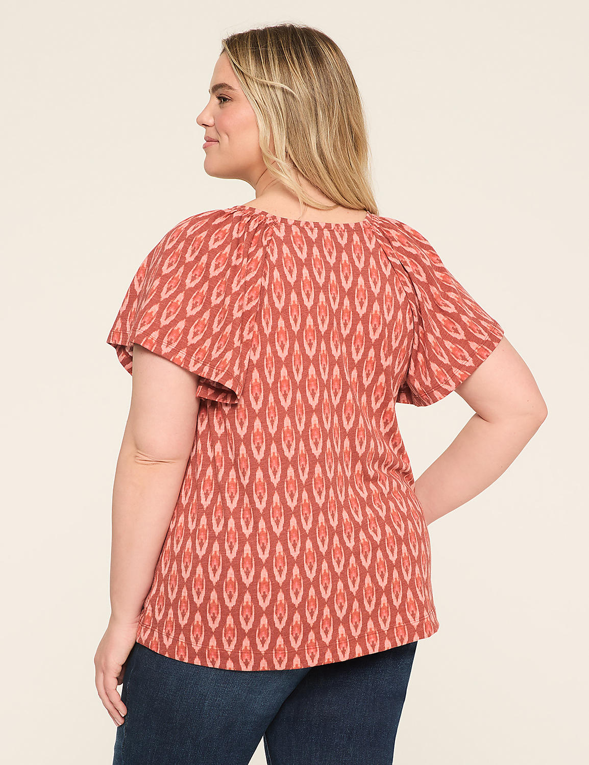 Smocked V-Neck Top Product Image 2