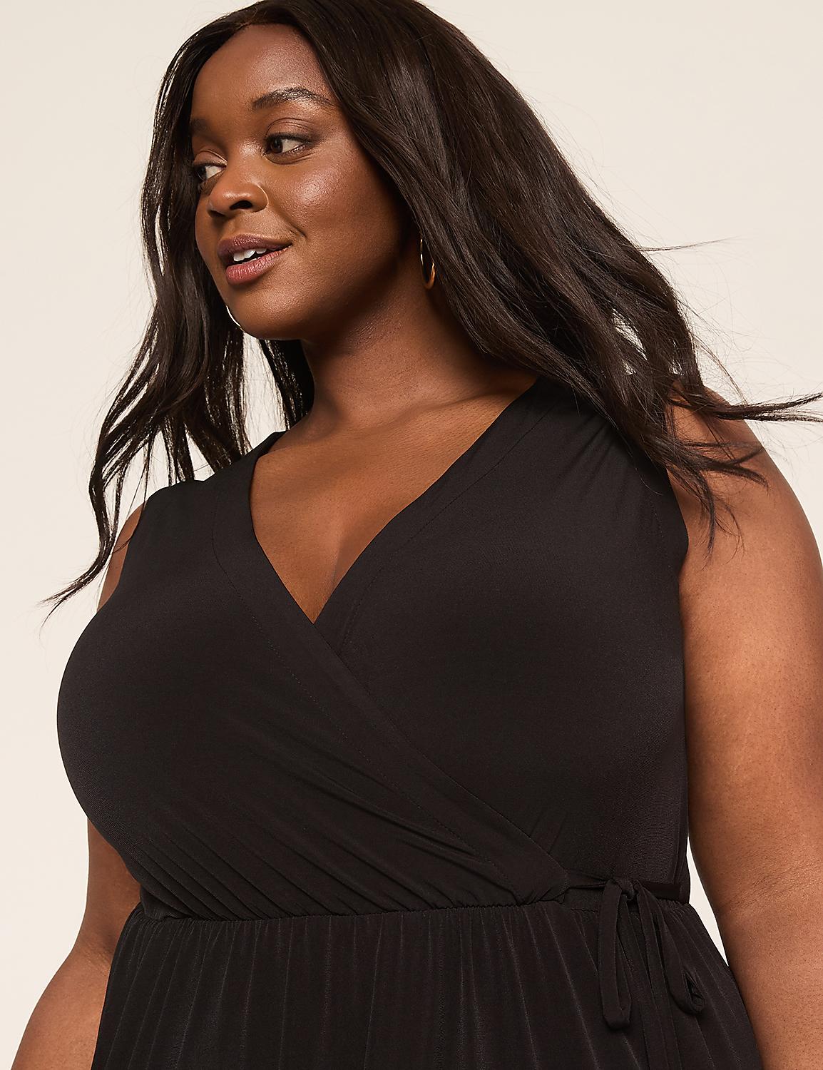 sleeveless jersey wrap dress SL WRAP DRESS 1146501