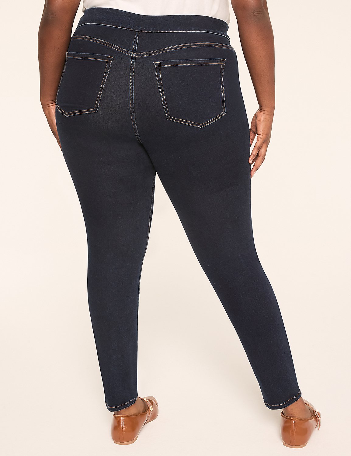 Pull-On High-Rise Sateen Jegging Product Image 2