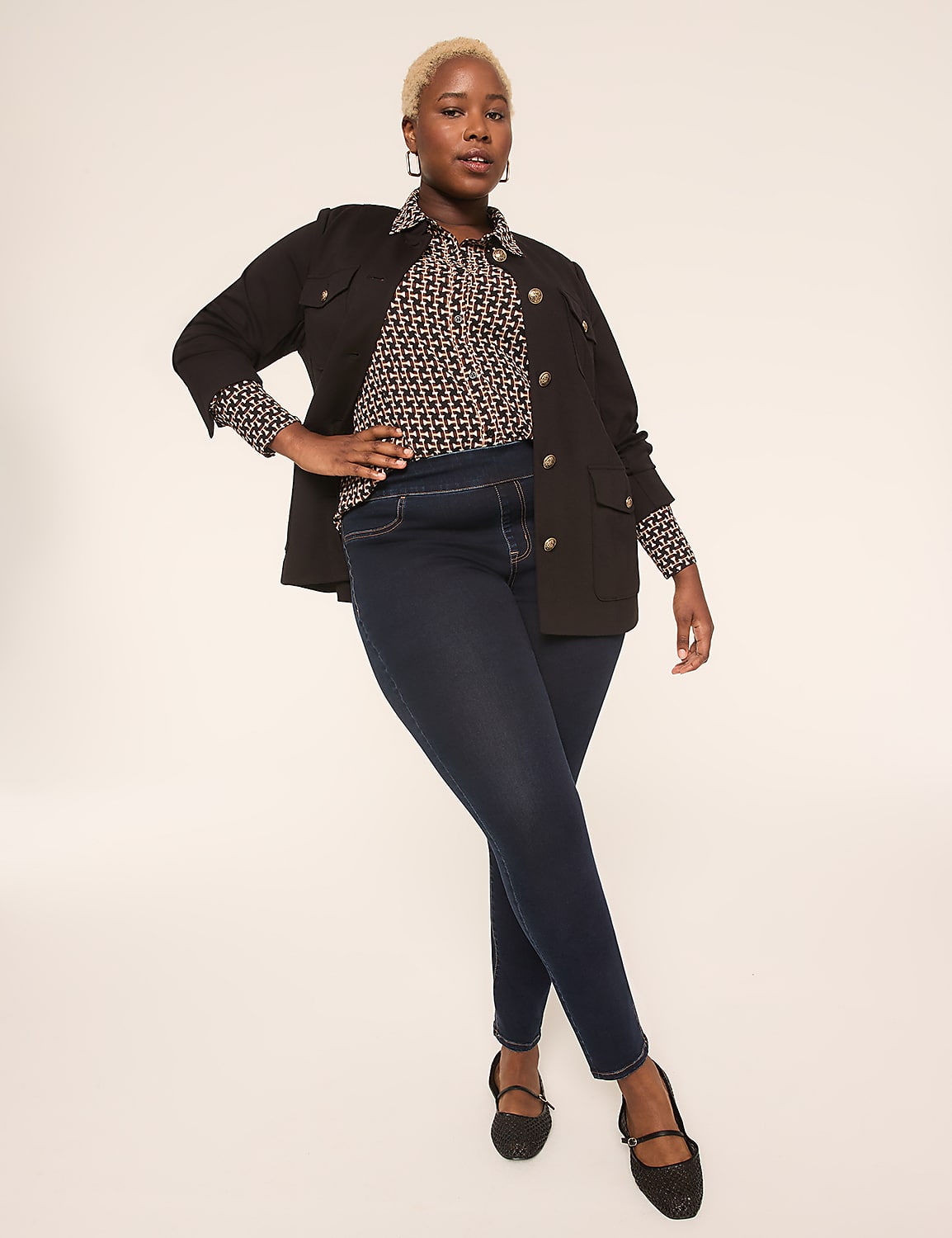 Ponte Twill Western Jacket Product Image 3