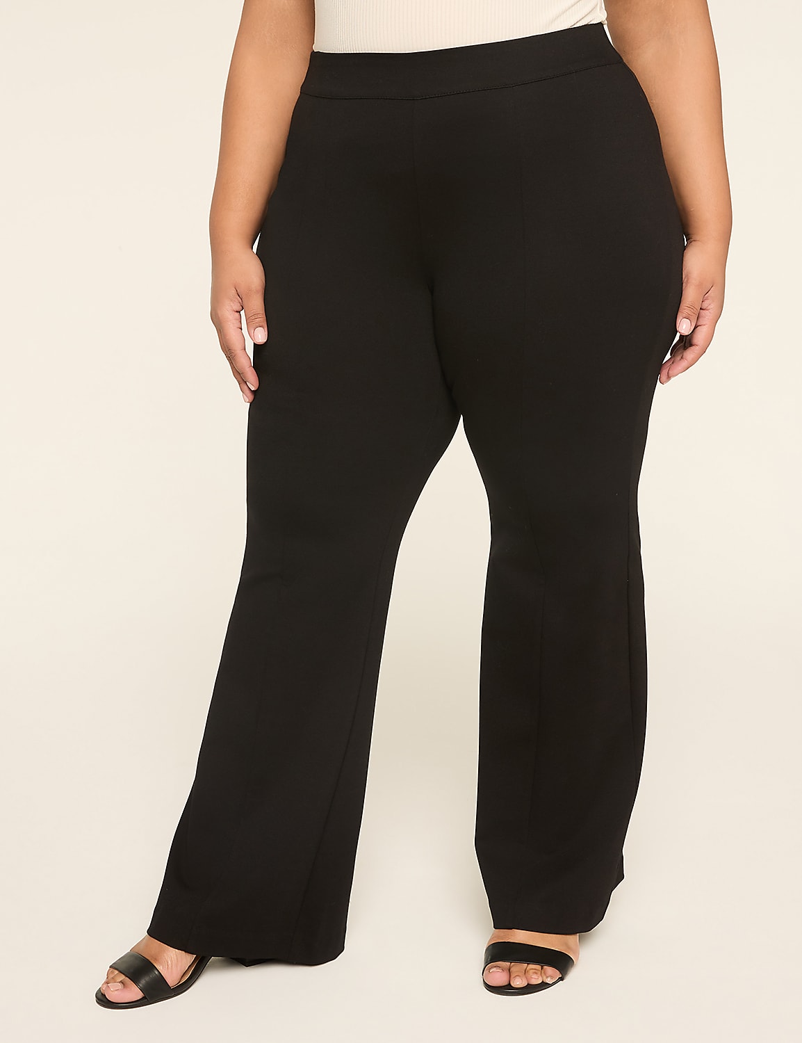 Ponte Pull-On High-Rise Flare Pant Product Image 4